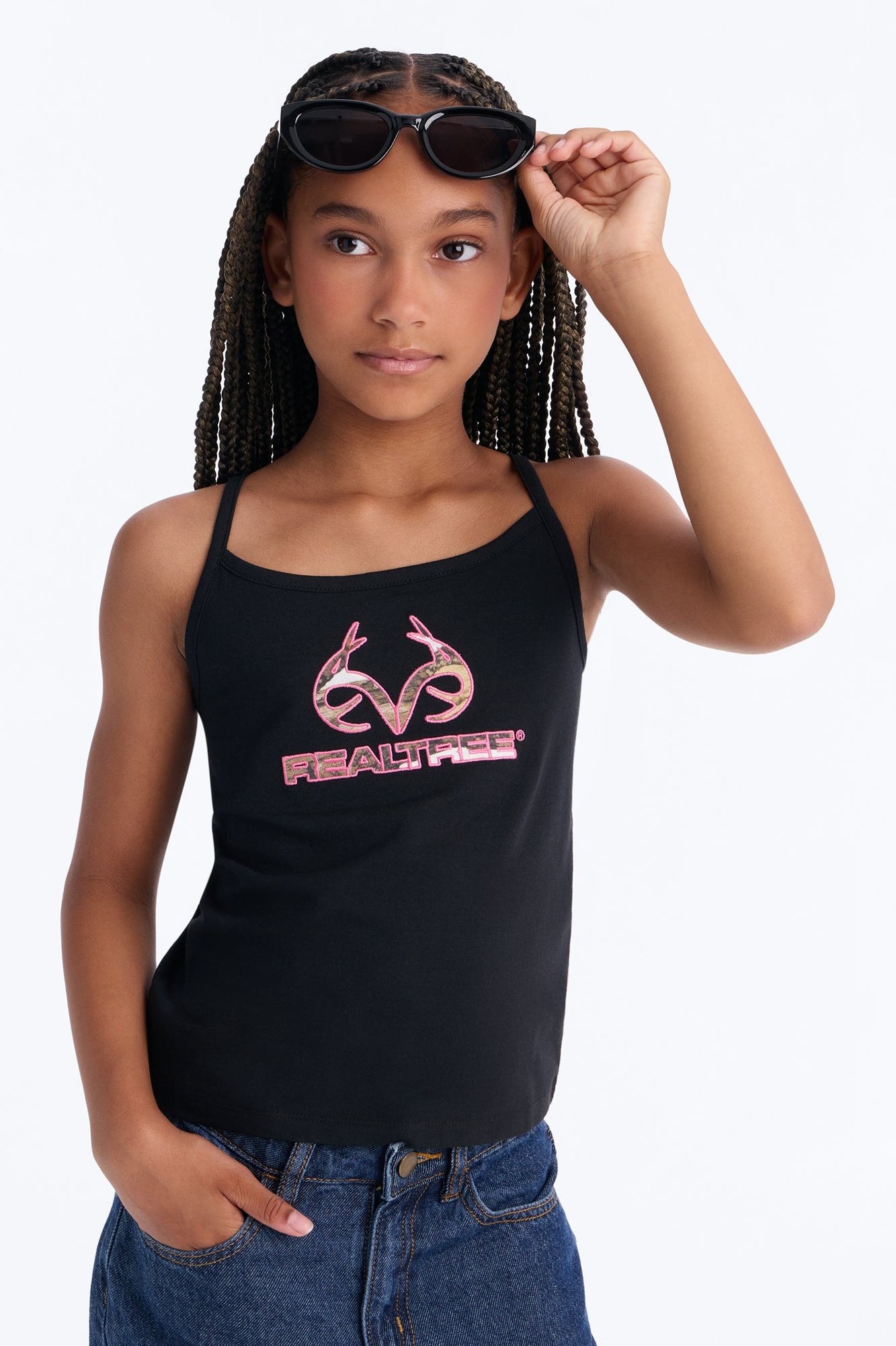 Mini Realtree Tank Top - Black image 1