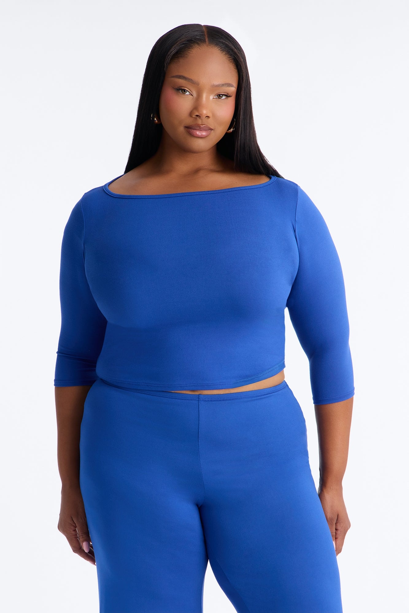 Leanne 3/4 Sleeve Pant Set - Royal alternate