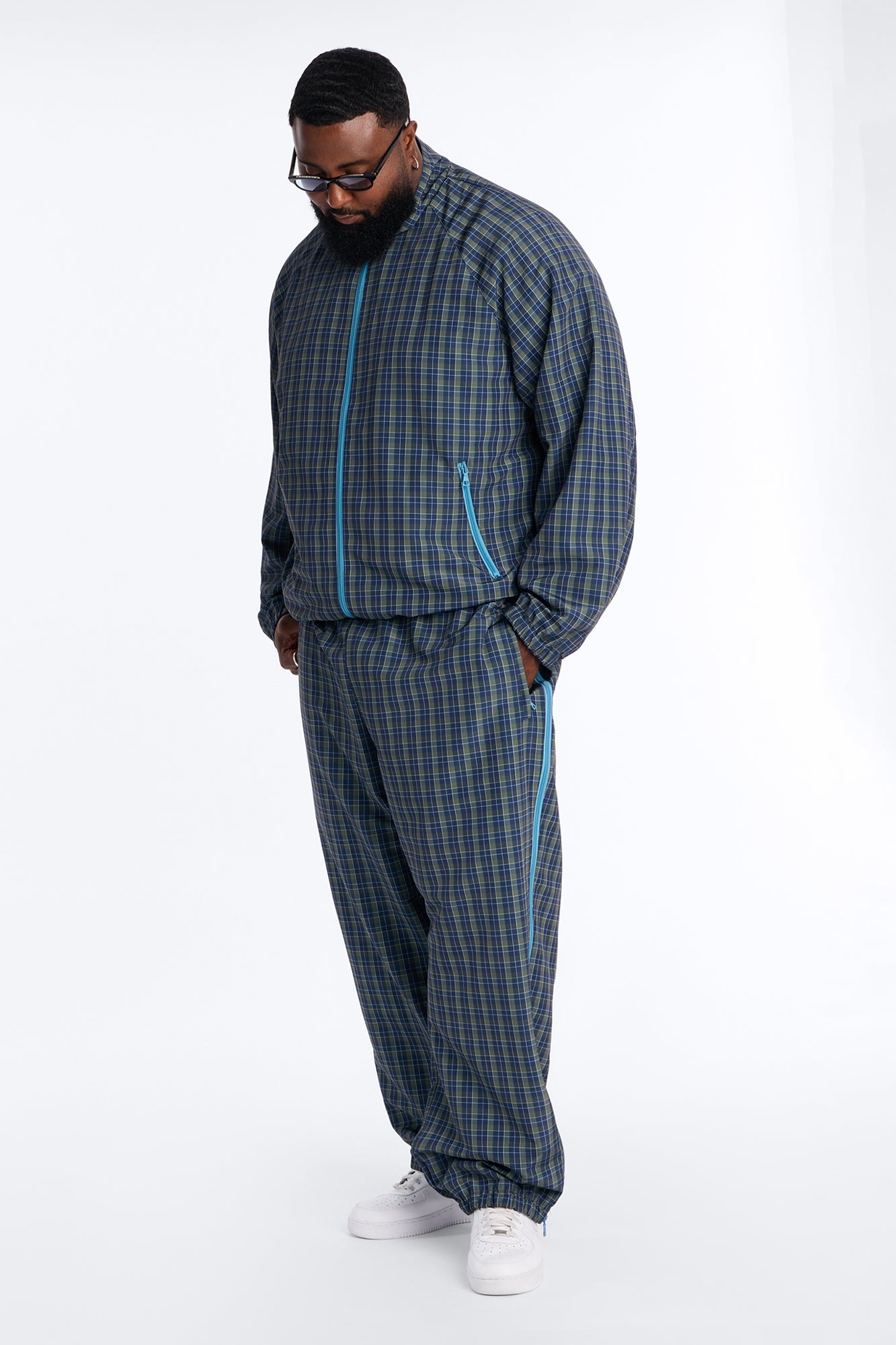 Baggy Players Club Side Zip Pant - Green/combo alternate
