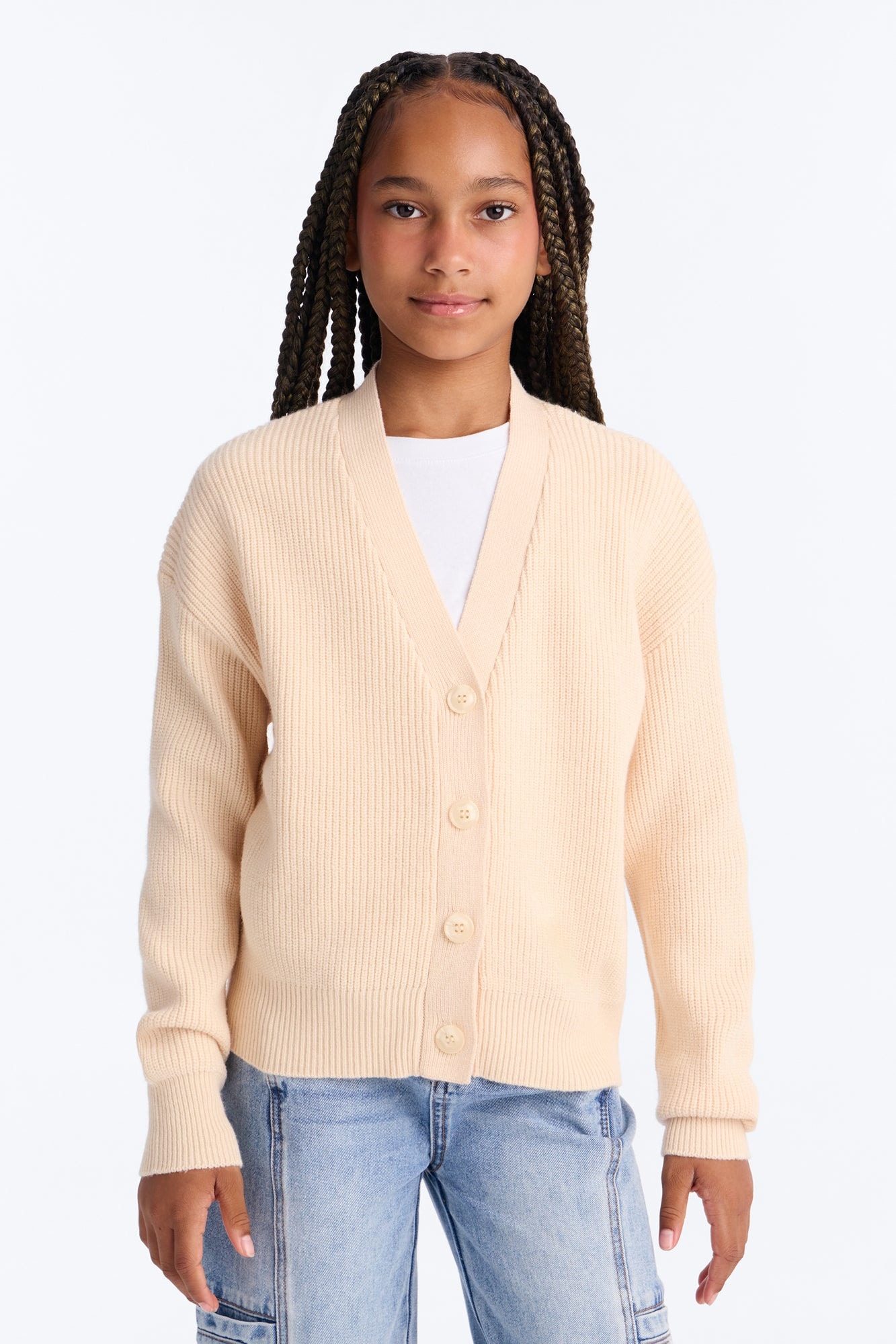 Mini Day Dream Cardigan - Oatmeal image 1