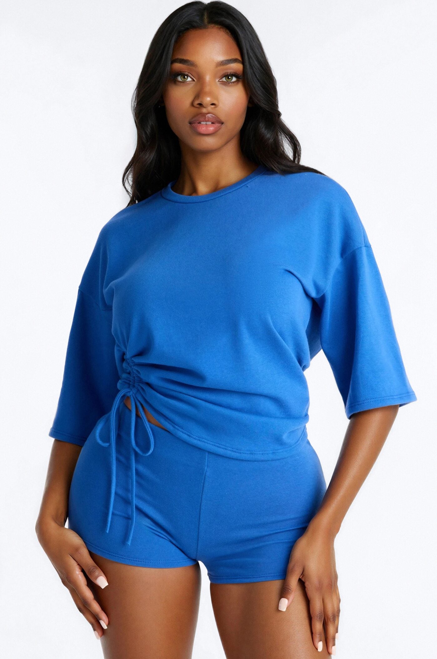 Dillon Drawstring Short Set - Royal image 1