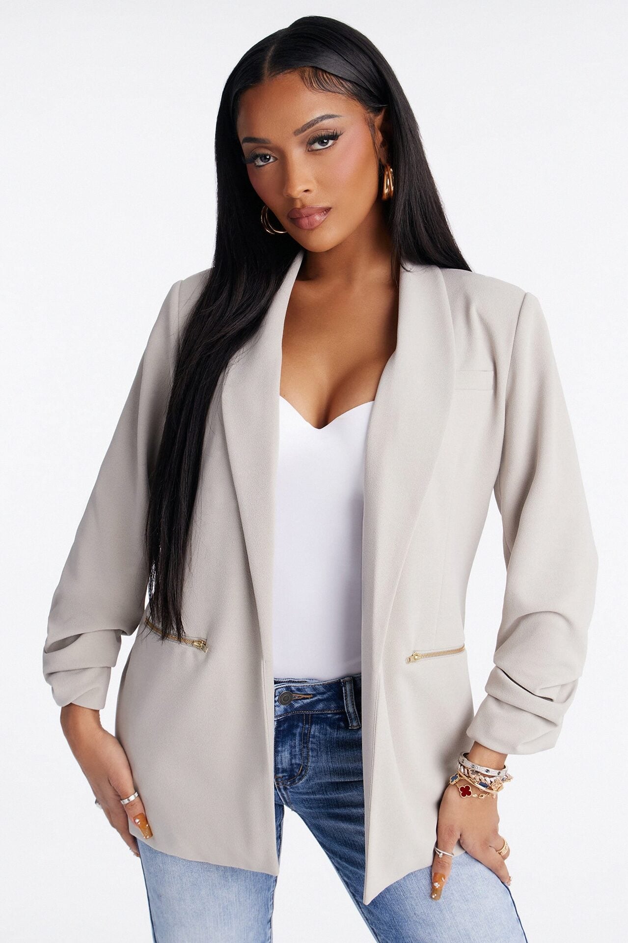 Bethany Blazer - Light Grey image 1