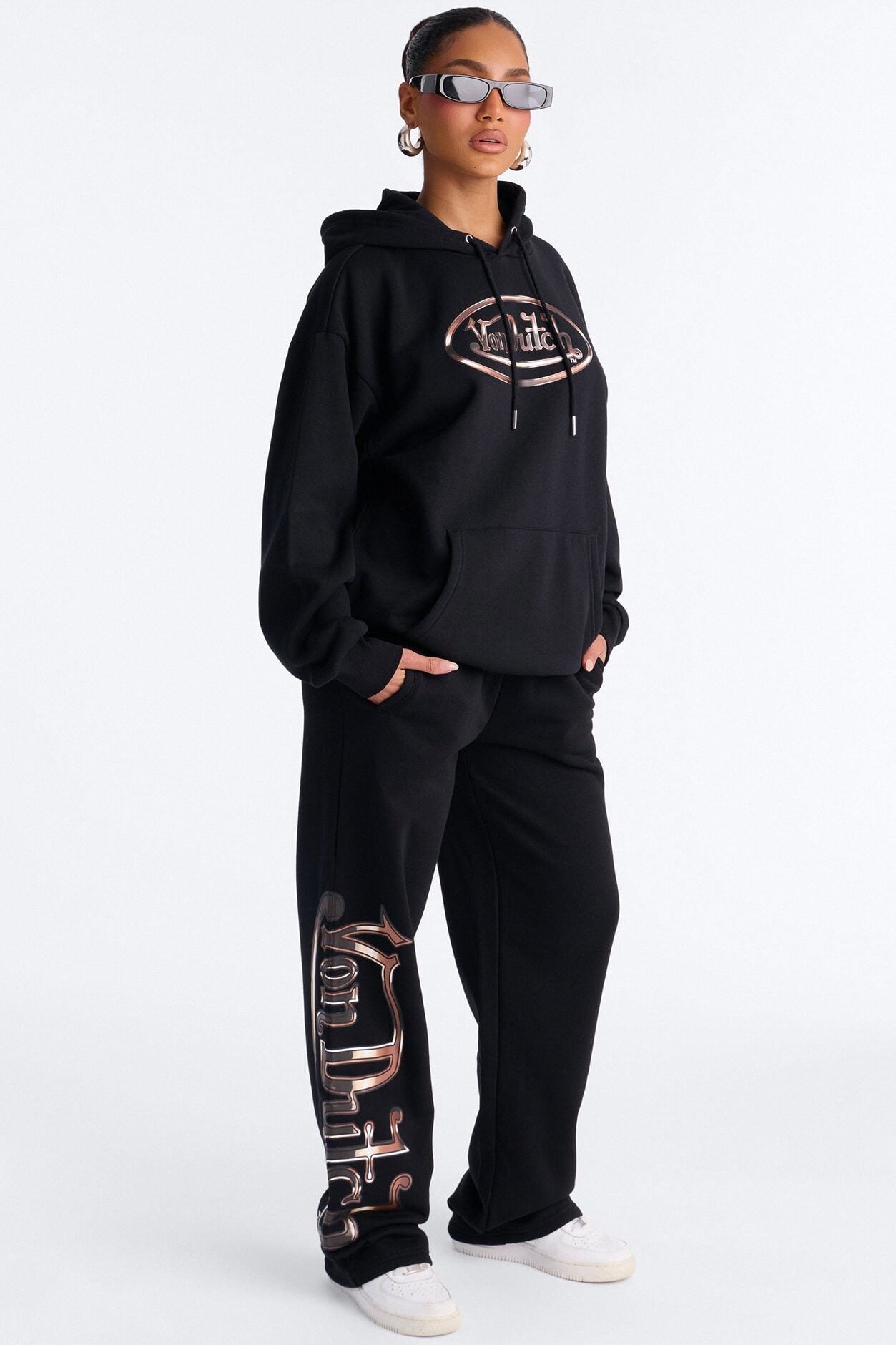 Von Dutch Motion Fleece Pants - Black image 1