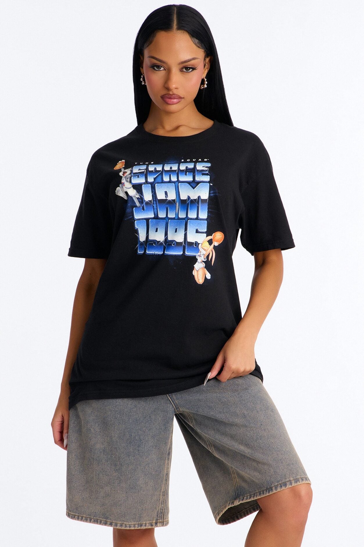 Space Jam 1996 Tee - Black image 1