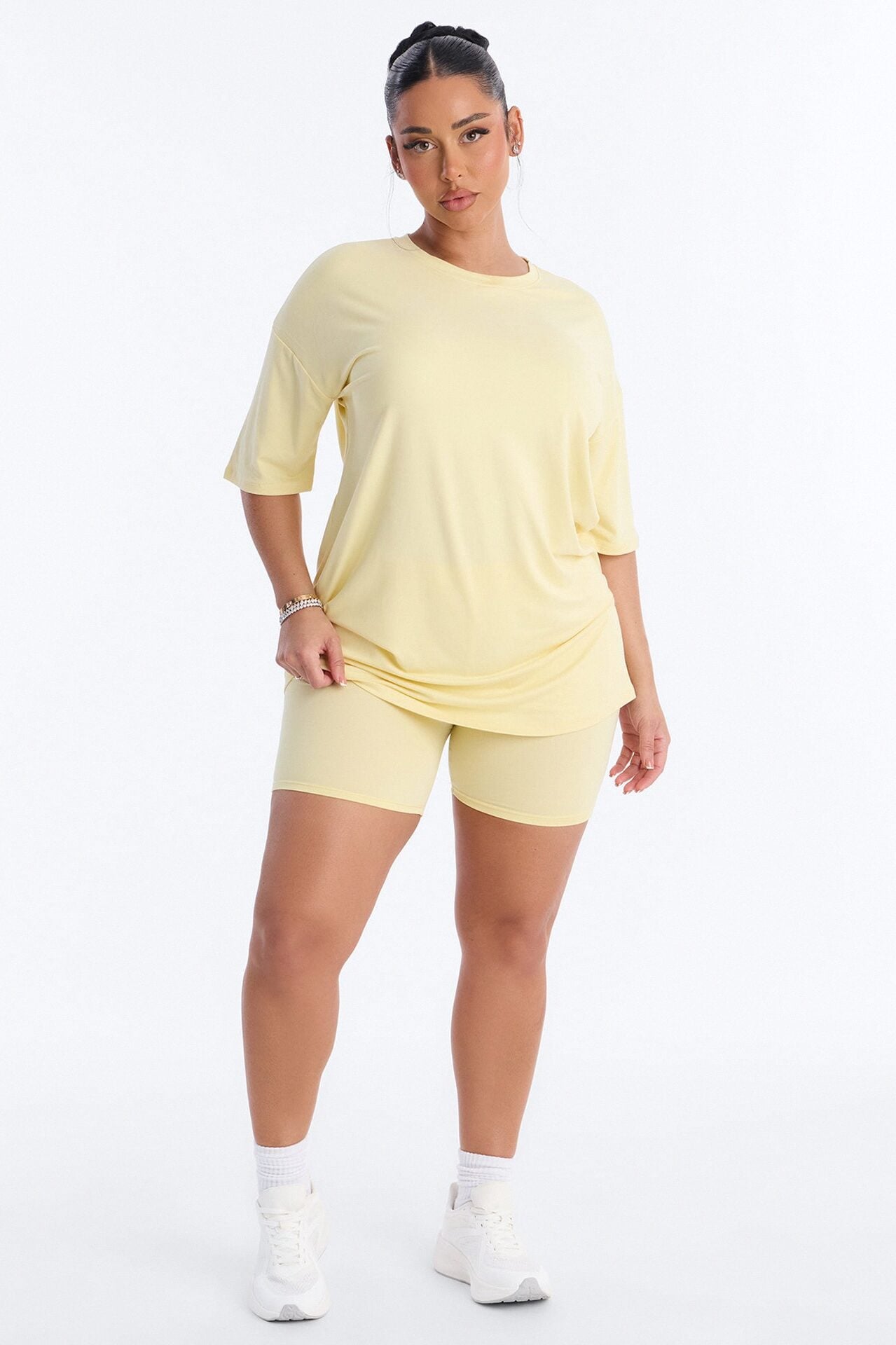 Weekend Vibes Short Set - Yellow image 1