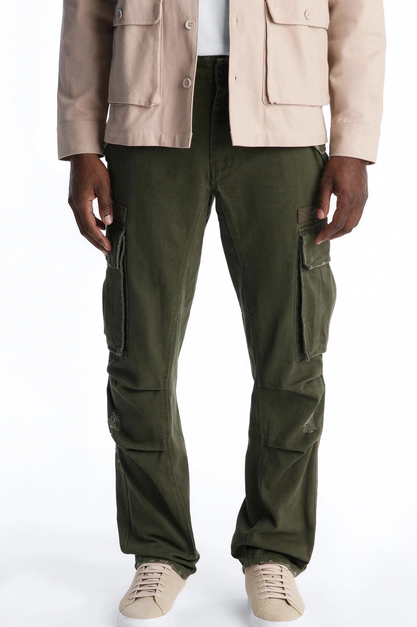 Straight Carter Point Utility Pant - Olive image 1
