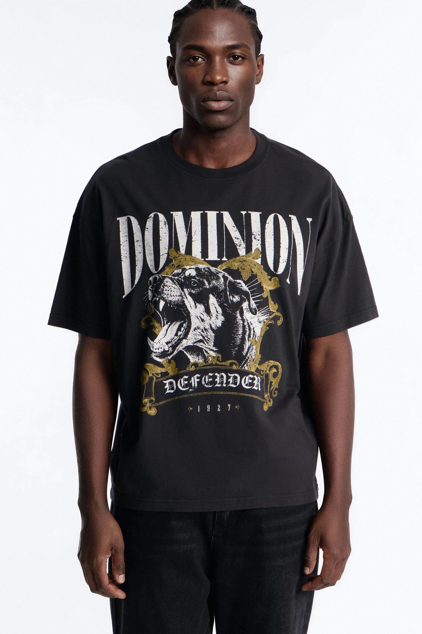 Dominion Defender Oversized Short Sleeve Tee - Black Wash image 1