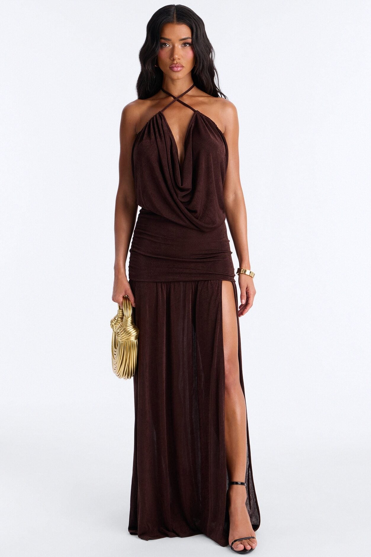 Main Character Maxi Dress - Chocolate image 1