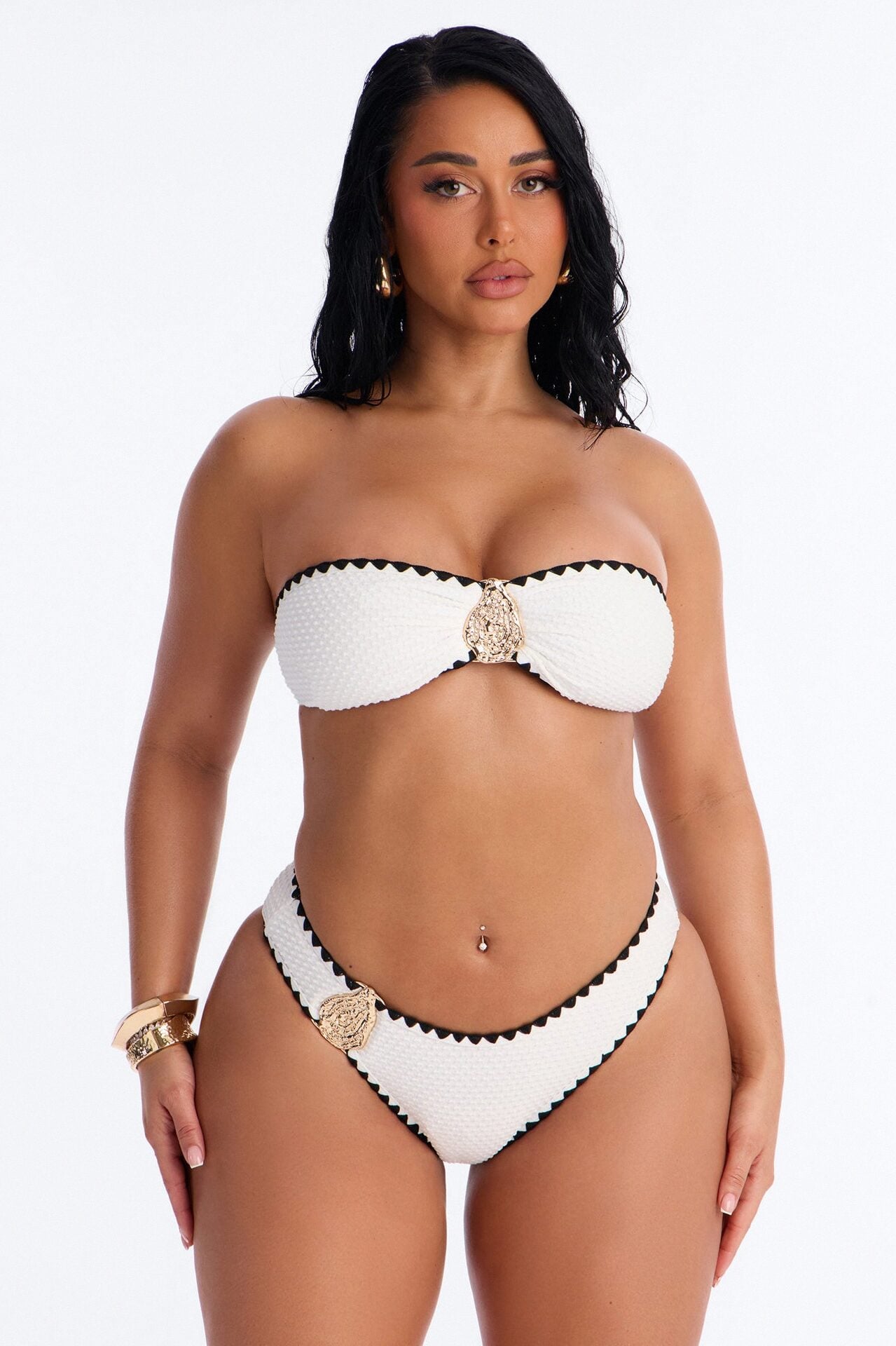 Don't Play Games 2pc Bikini - White image 1