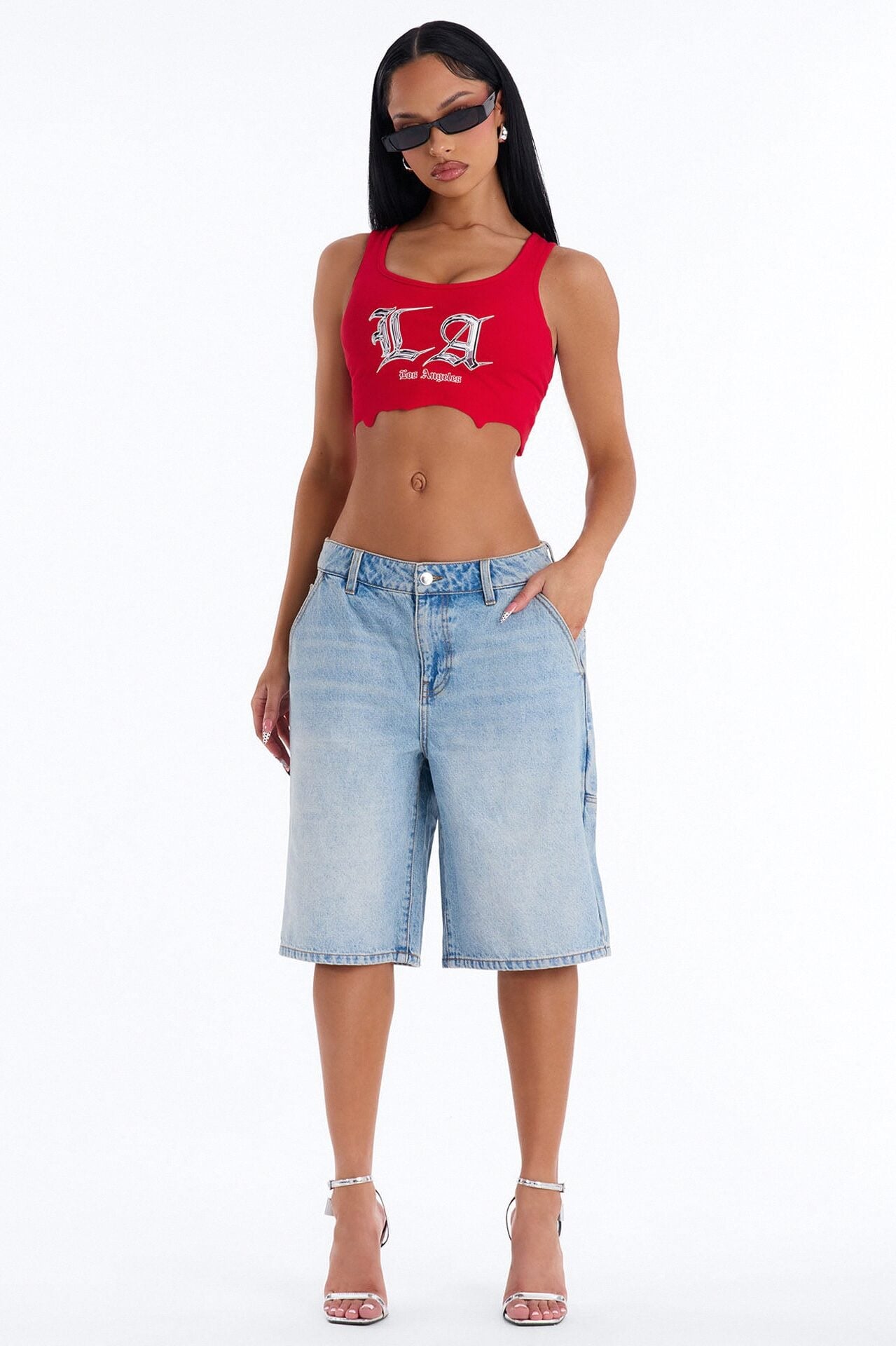 Kendale Non Stretch Denim Jorts - Light Wash image 1