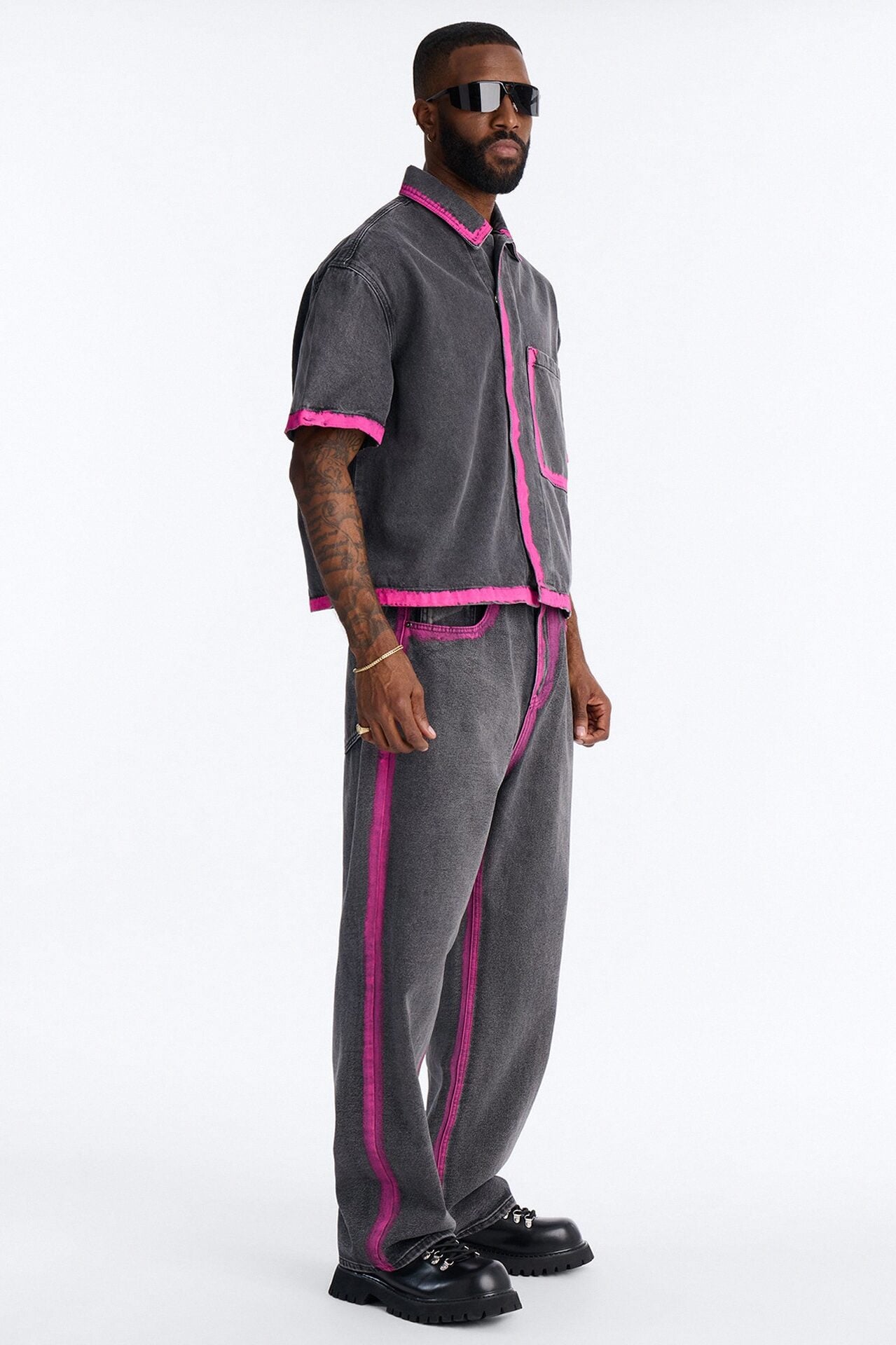 Baggy In My Aura Jeans - Black Wash image 1