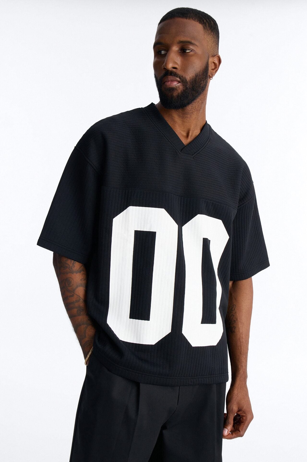 Double 0 Short Sleeve Jersey - Black image 1