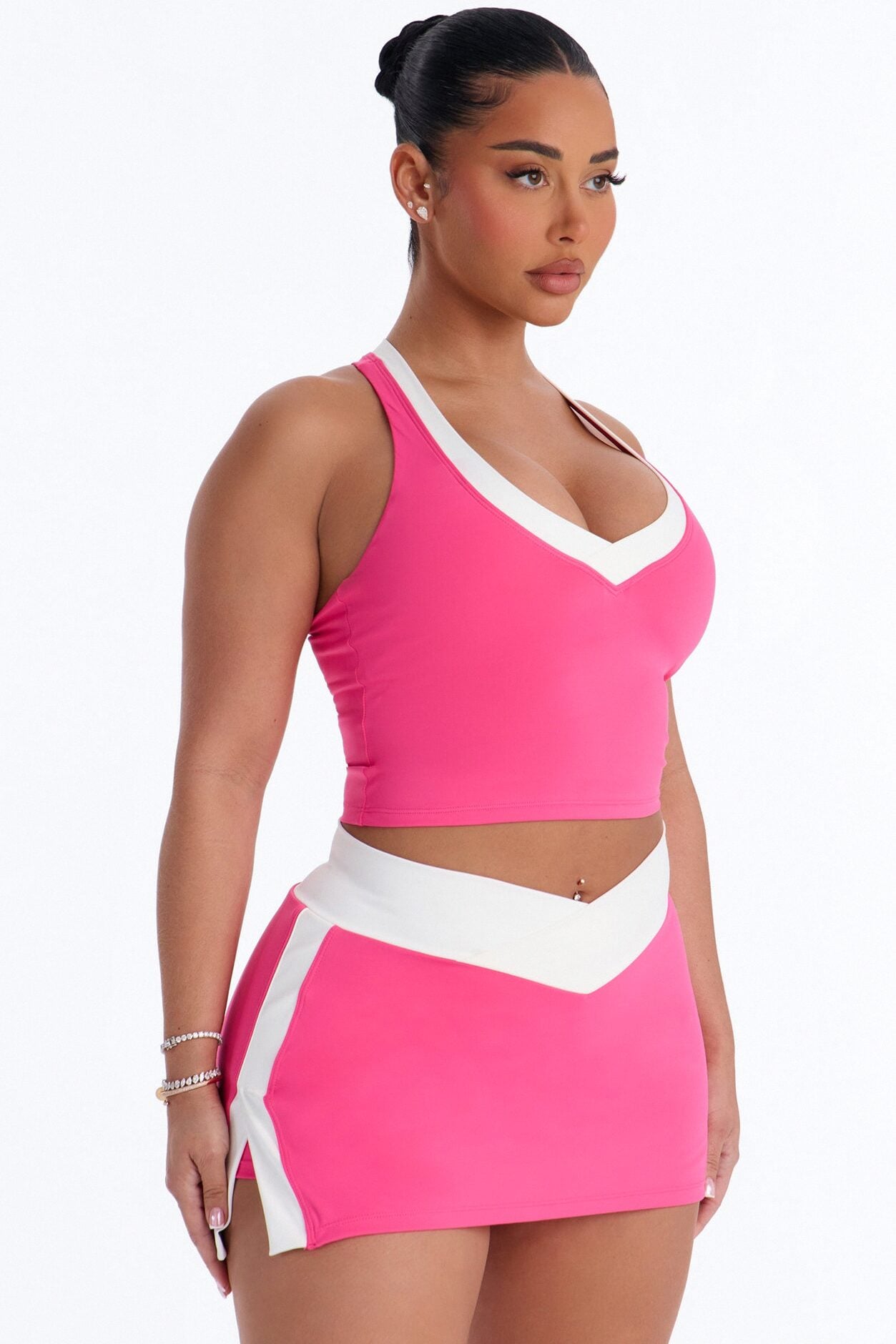 Elena Racerback Skirt Set - Pink image 1