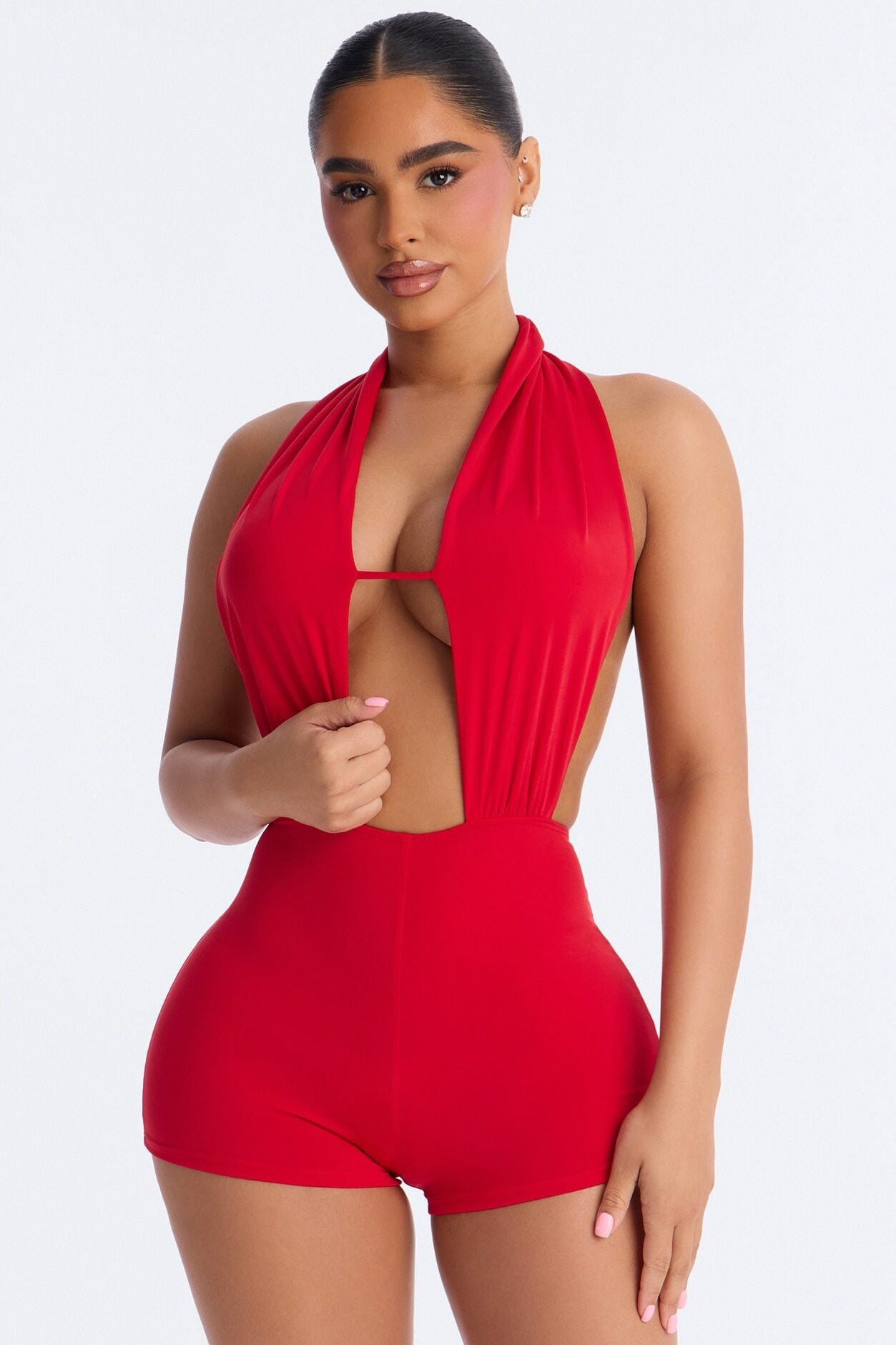 Give You My Number Romper - Red image 1