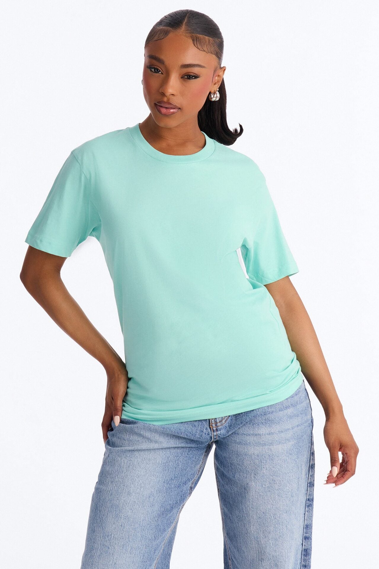 Random Tuesday Oversized T Shirt - Mint image 1