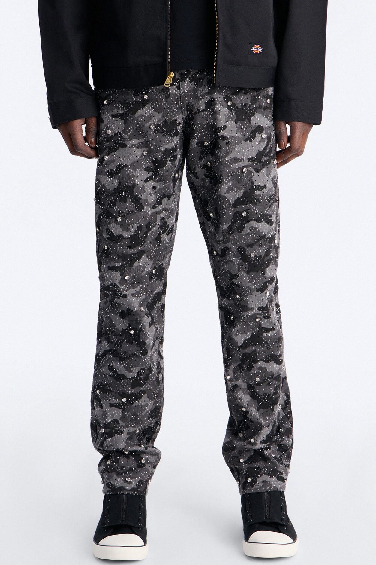 Slim Embellished Hex Pant - Black image 1