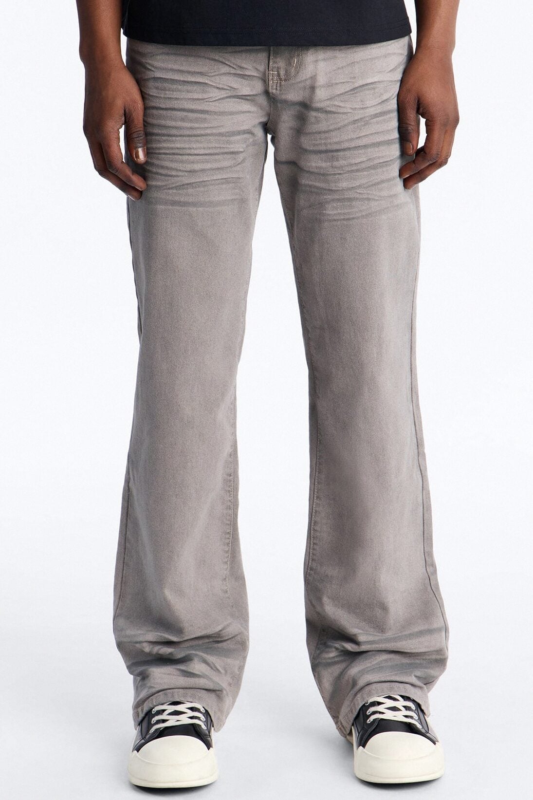 Worn In Stacked Slim Flare - Grey image 1