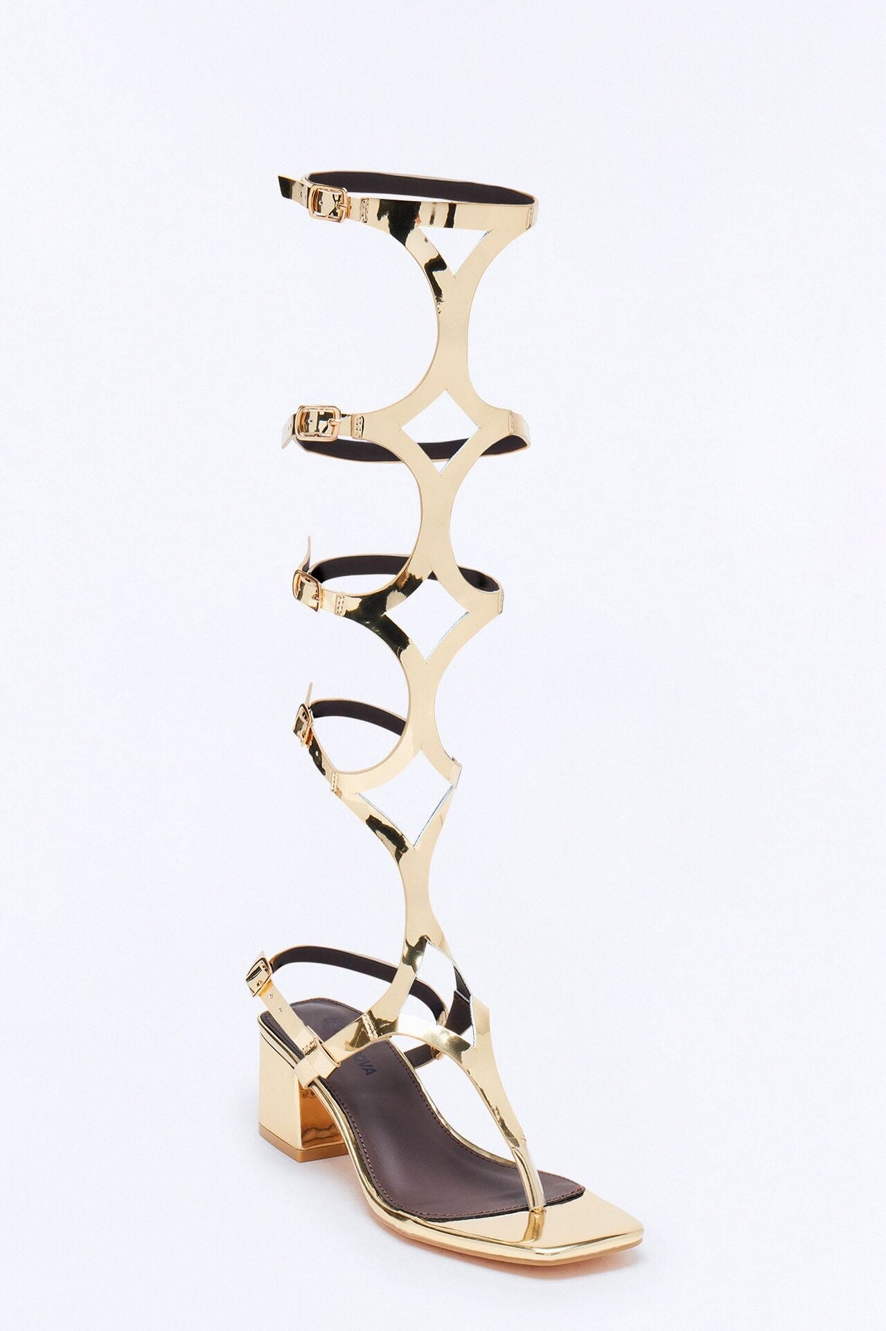Maisha Gladiator Thong Heels - Gold image 1