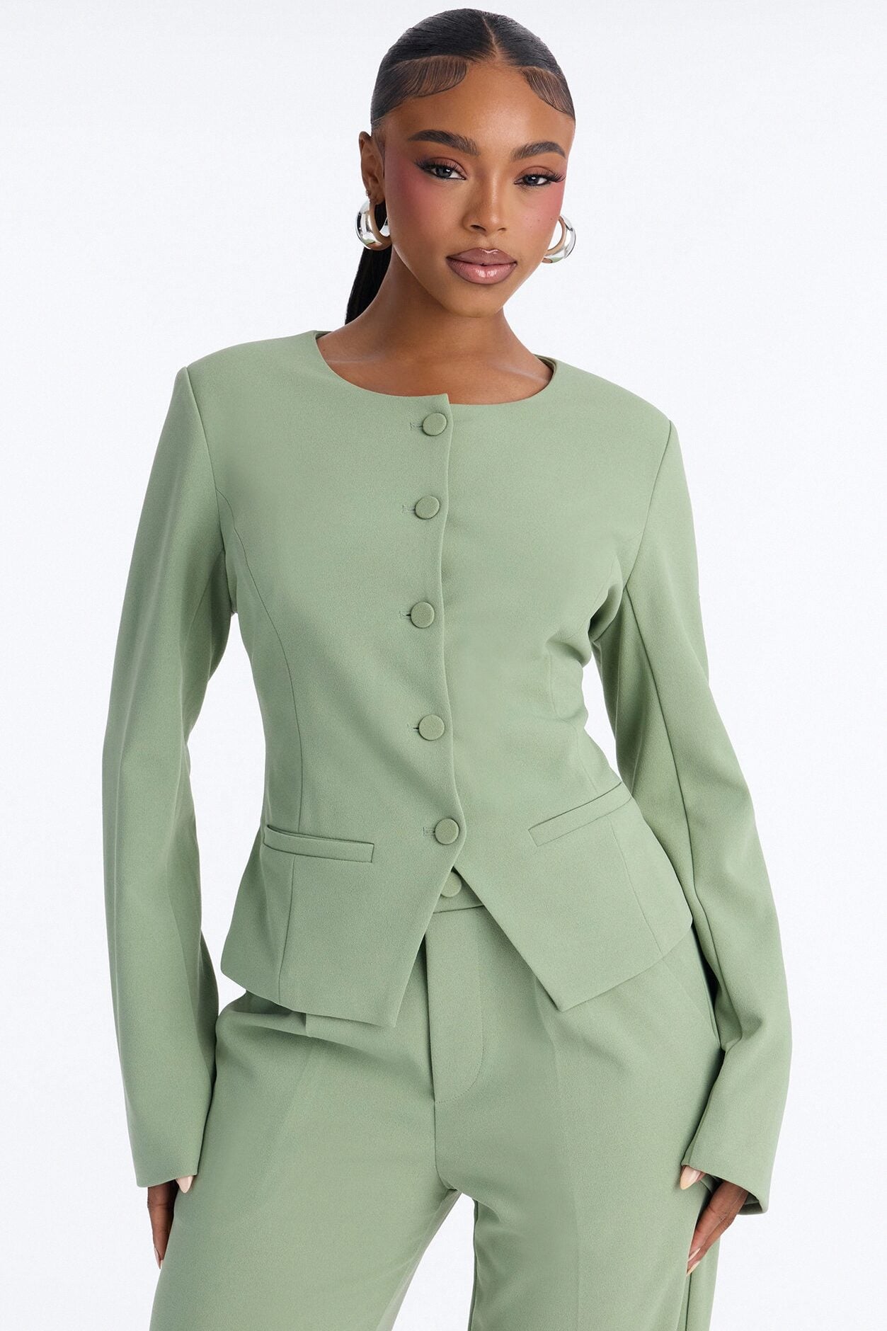 Mission Accomplished Blazer - Sage image 1