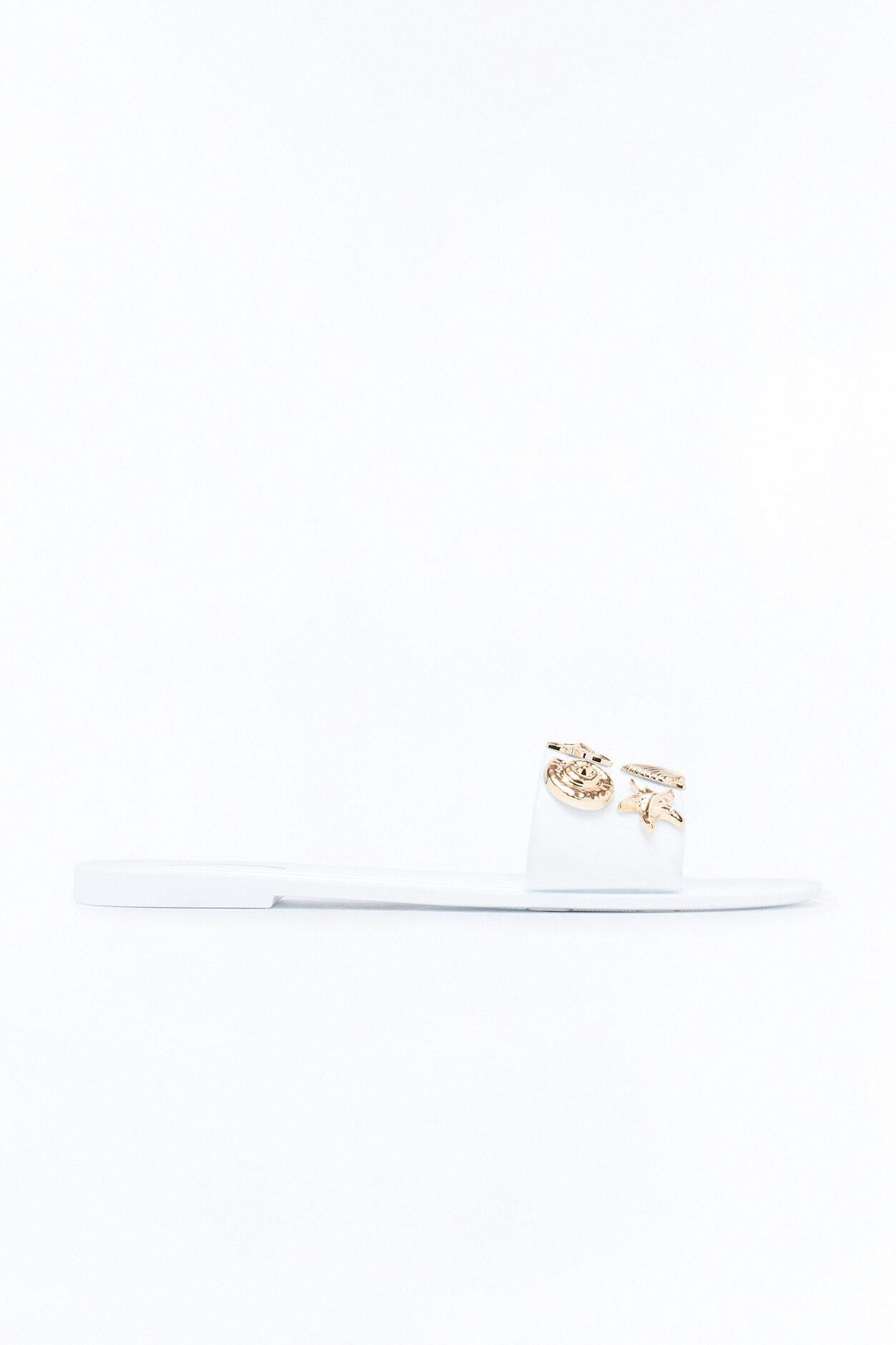 Jackie Shell Sandals - White image 1