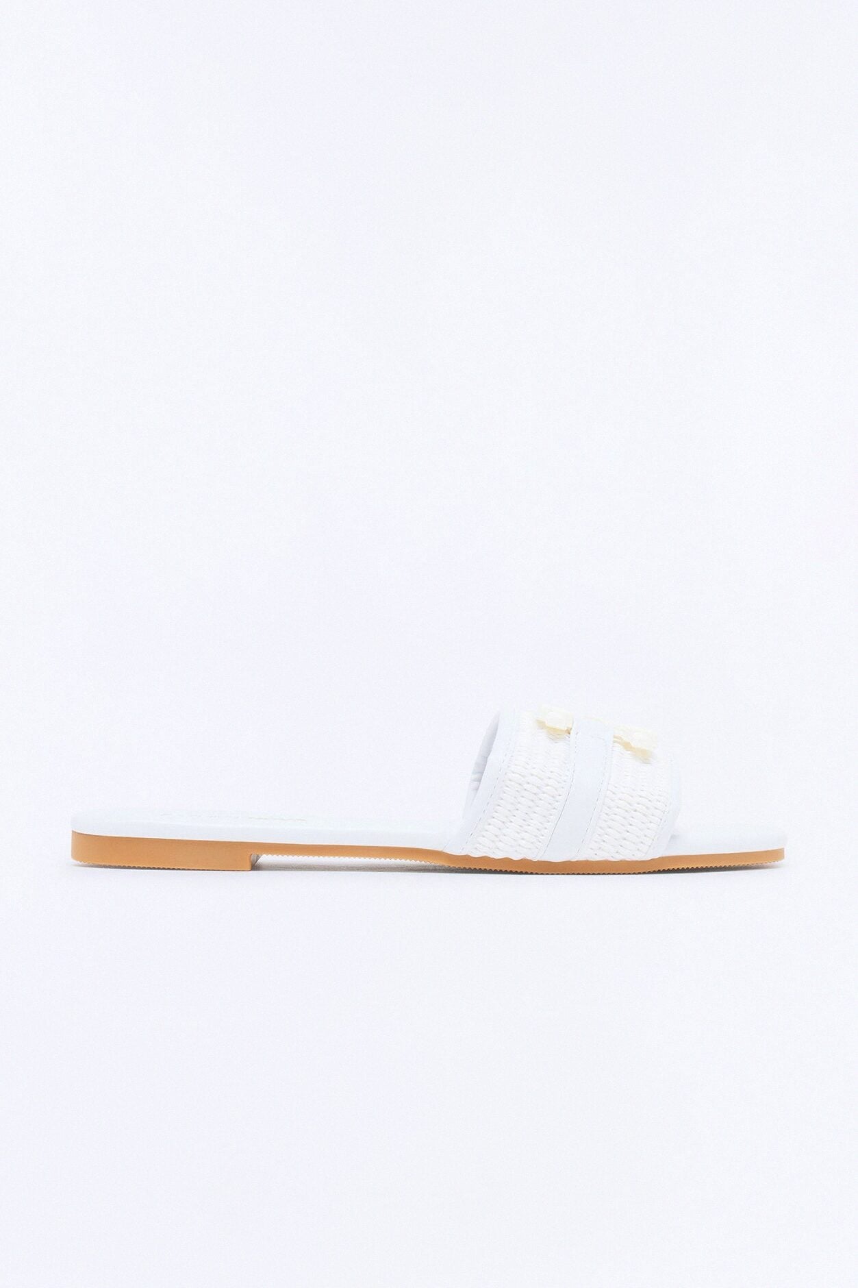 Sunday Strolls Flat Sandals - White image 1