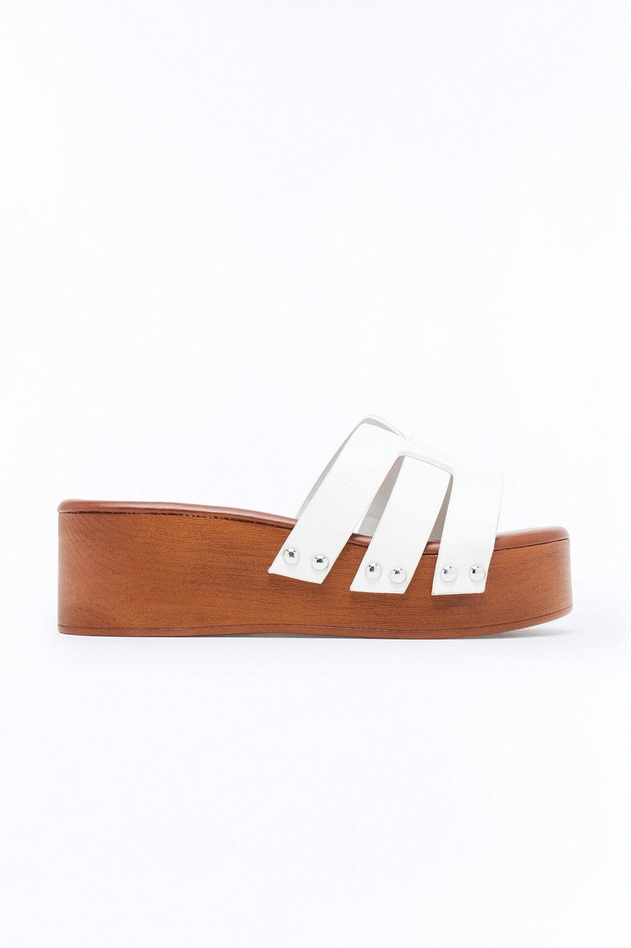 Bohemia Flatform Sandals - White image 1