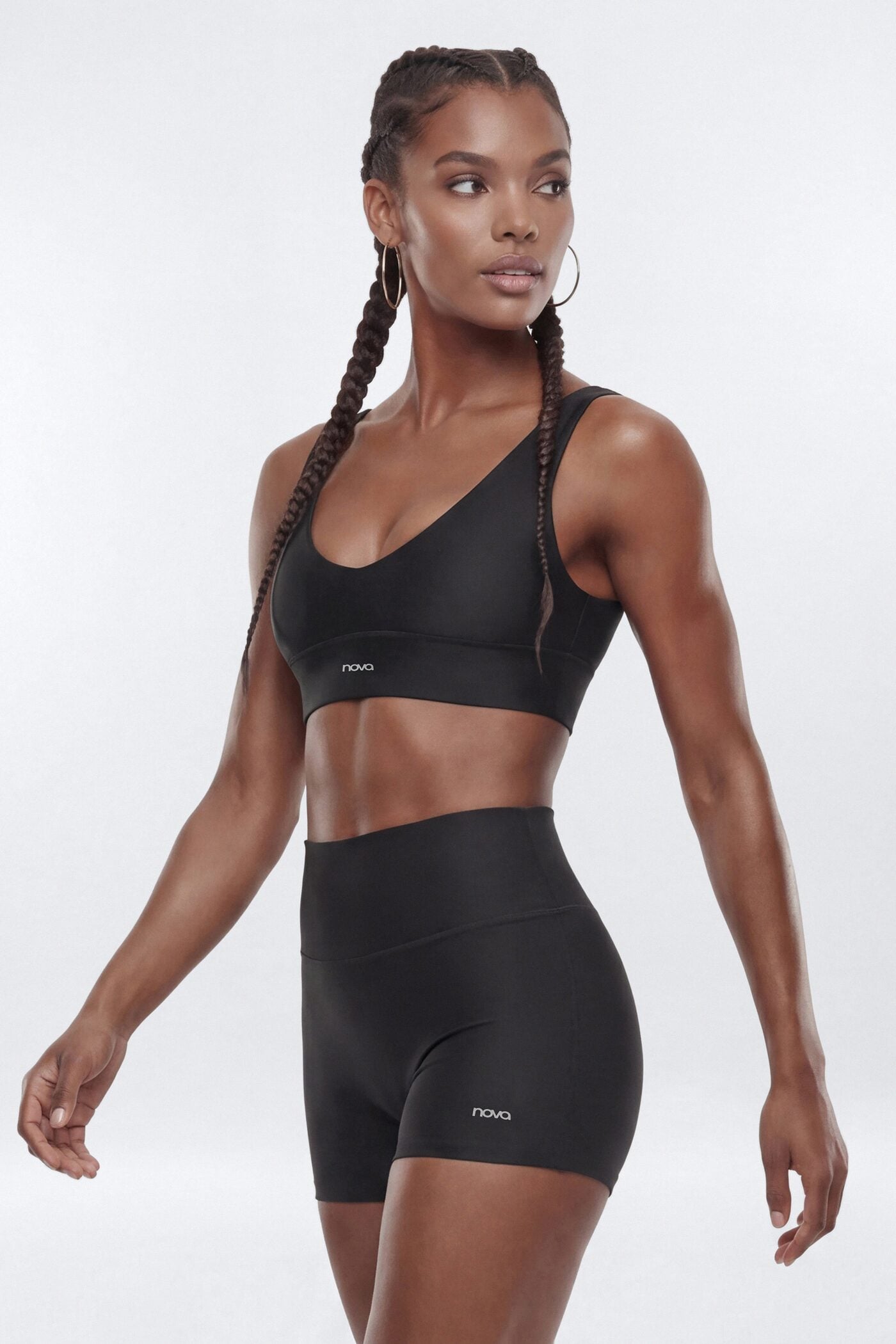 AirSculpt™ 3″ Mid Rise Biker Short - Black image 1