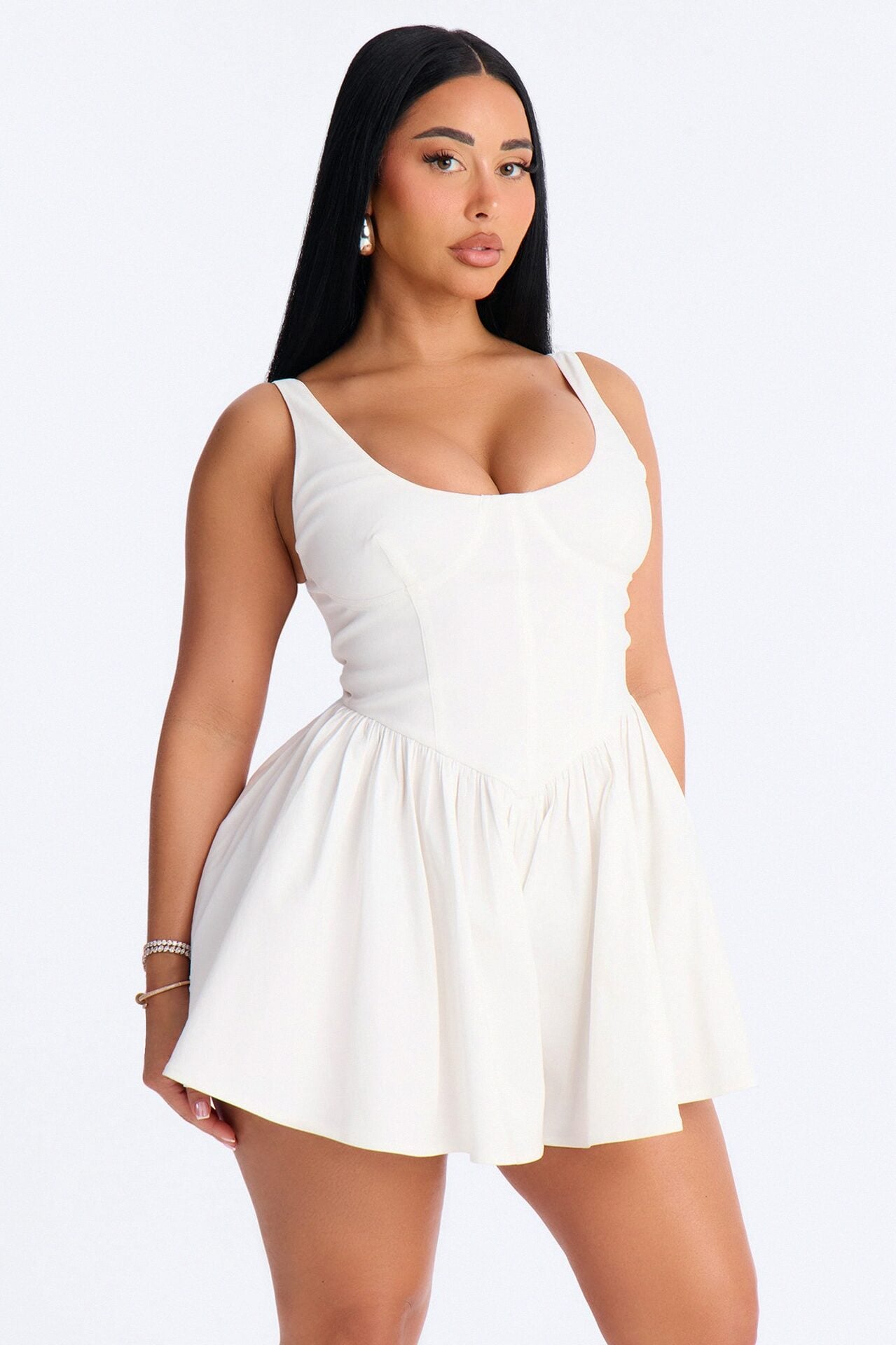 Simply Yours Flowy Romper - Ivory image 1