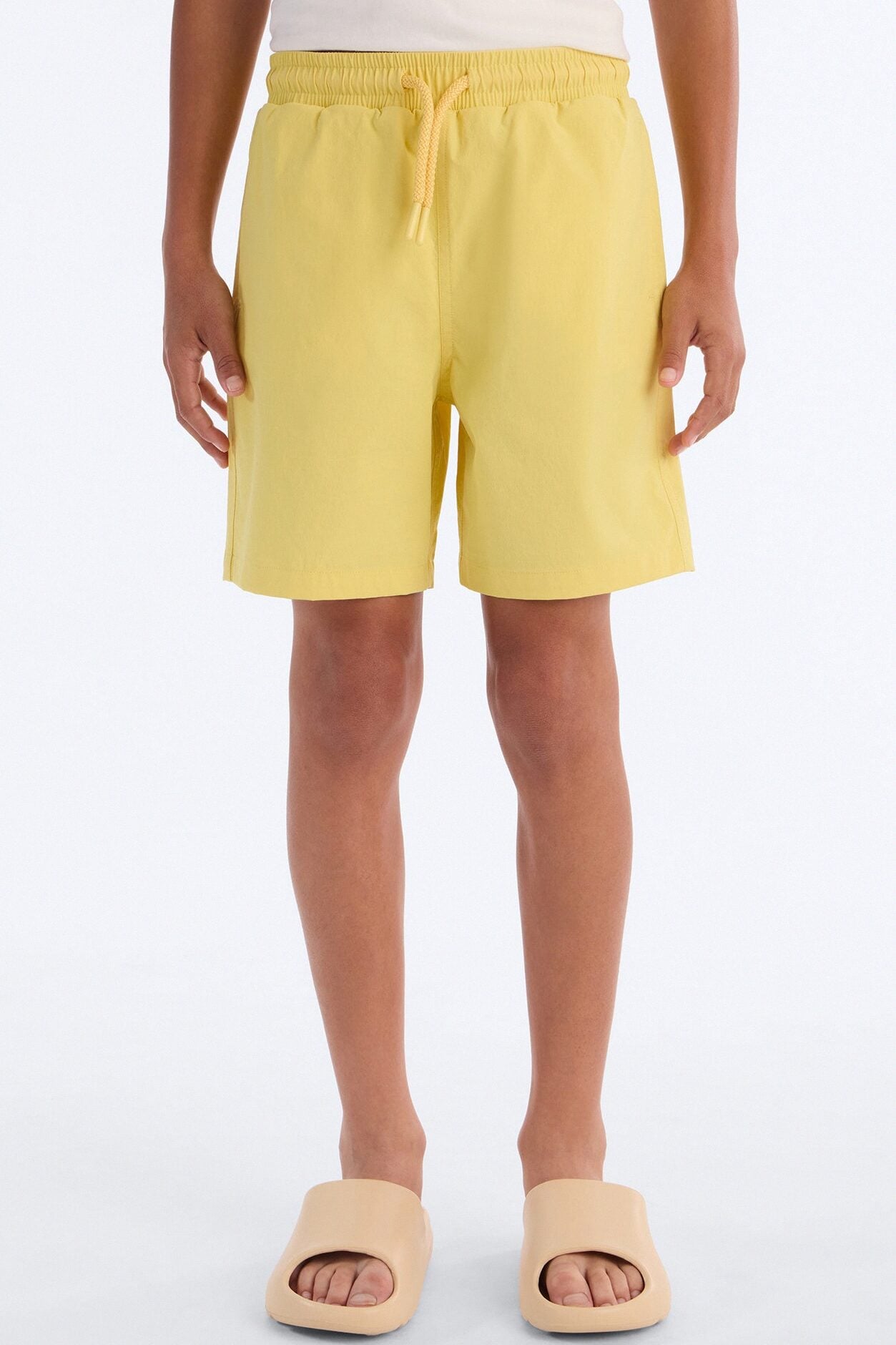 Mini Montez stretch swim trunk - Yellow image 1