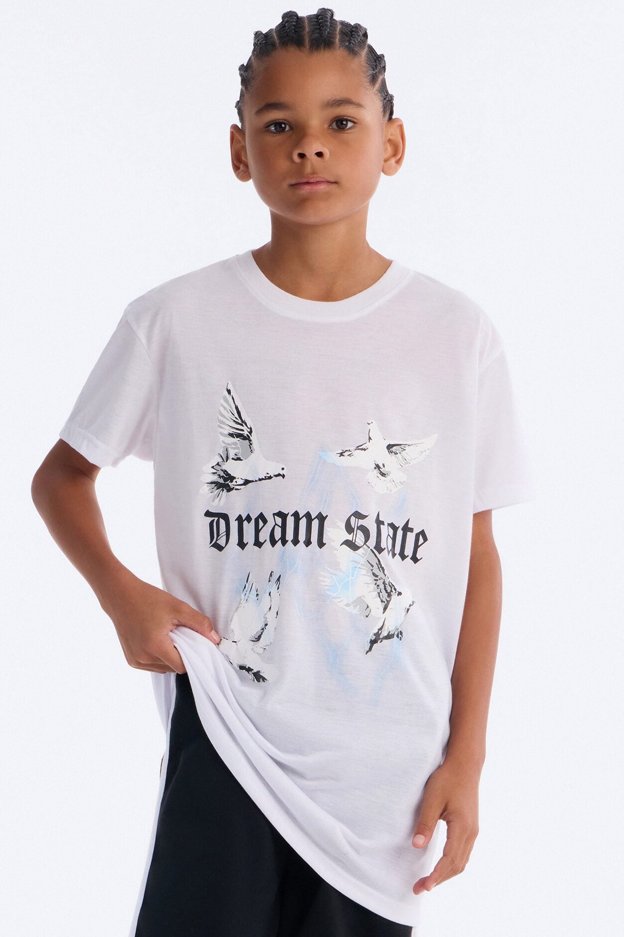 Mini Dream State Short Set - White/Black image 1