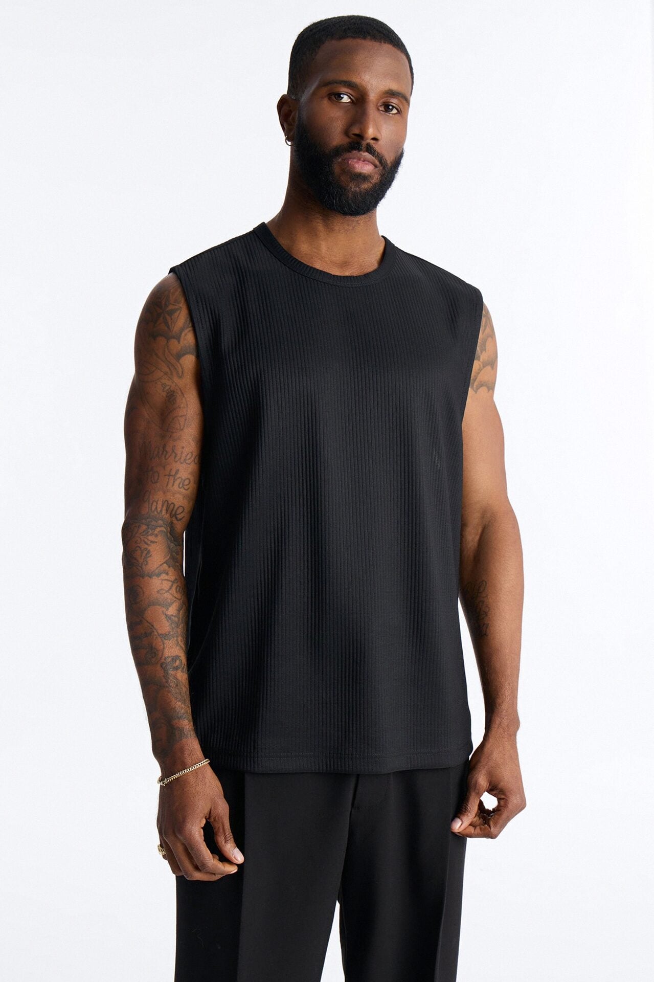 Show Up Muscle Tank - Black image 1