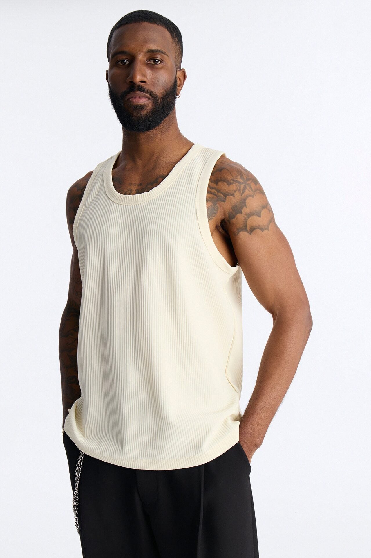Show Up Tank Top - Off White image 1