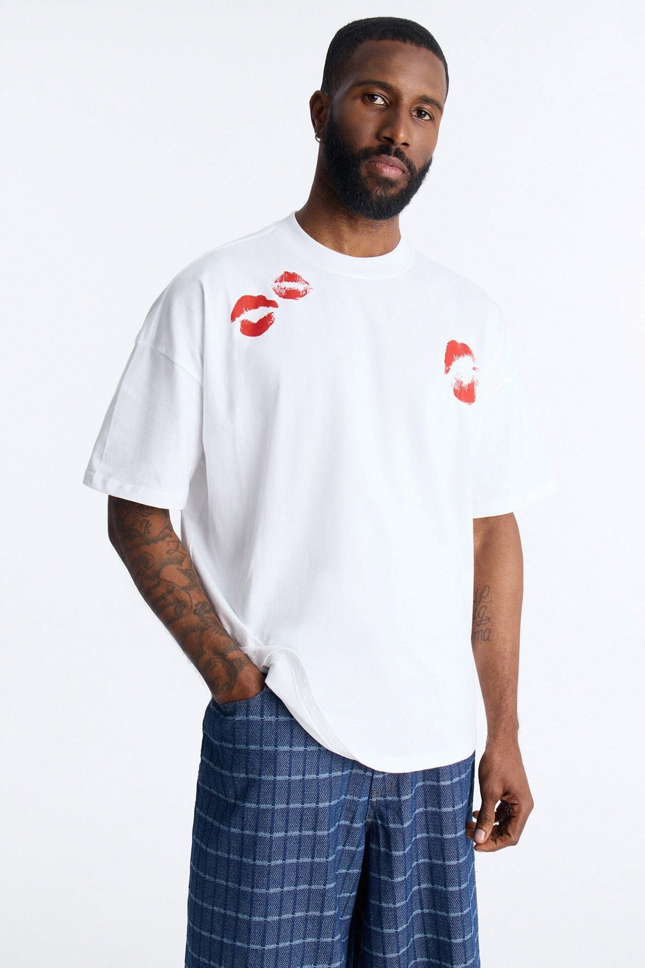 Lucky Night Boxy Short Sleeve Tee - White image 1