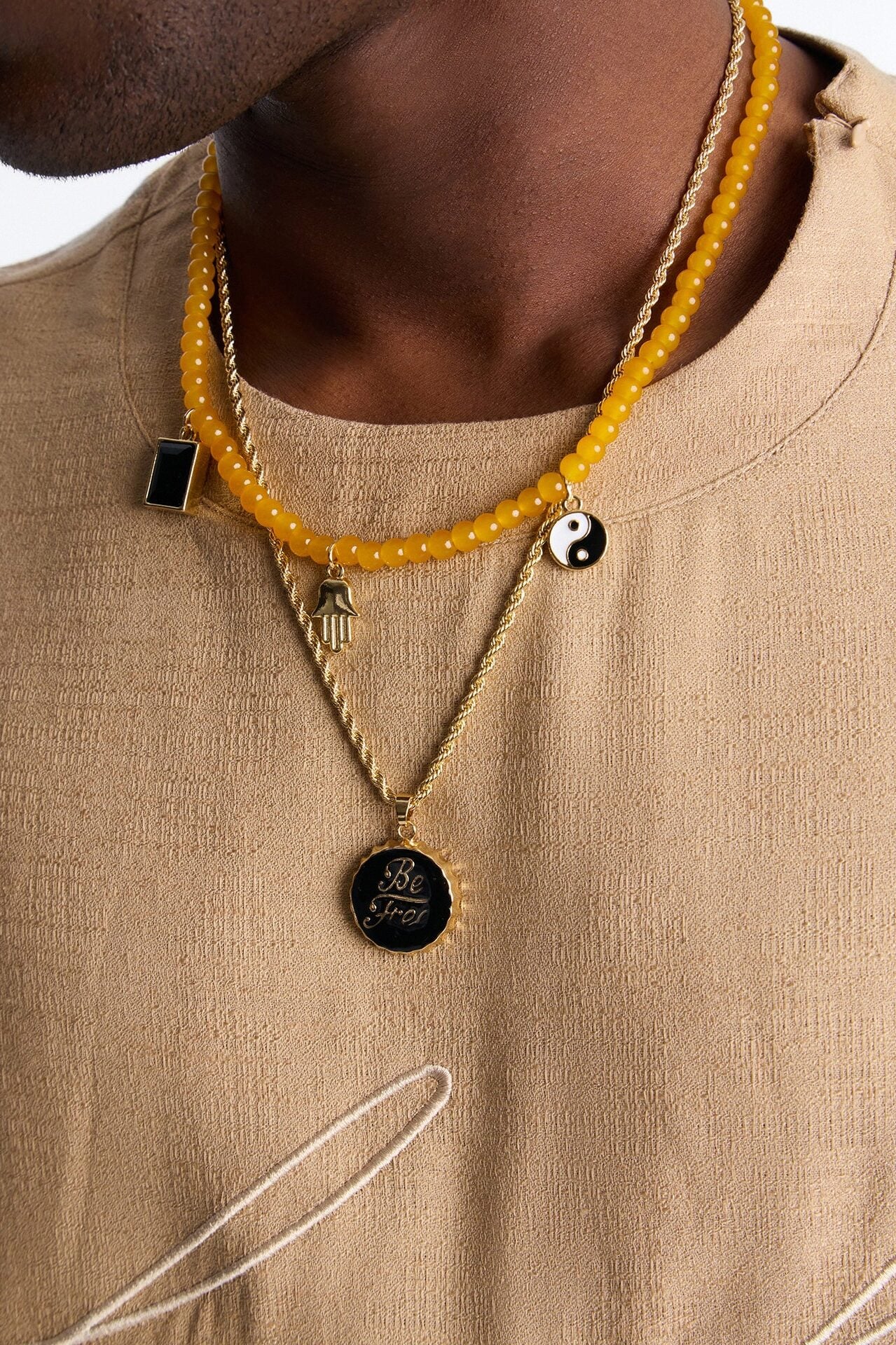 Zen Rebel Necklace Set - Gold image 1