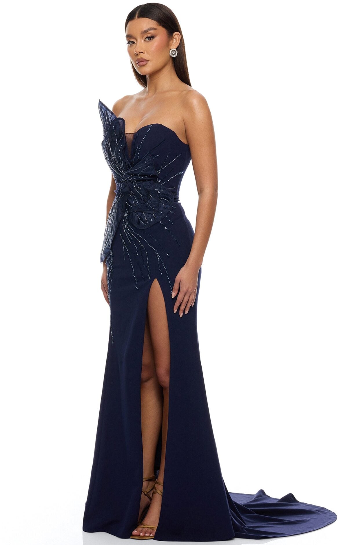 Katie Embellished Gown - Navy image 1