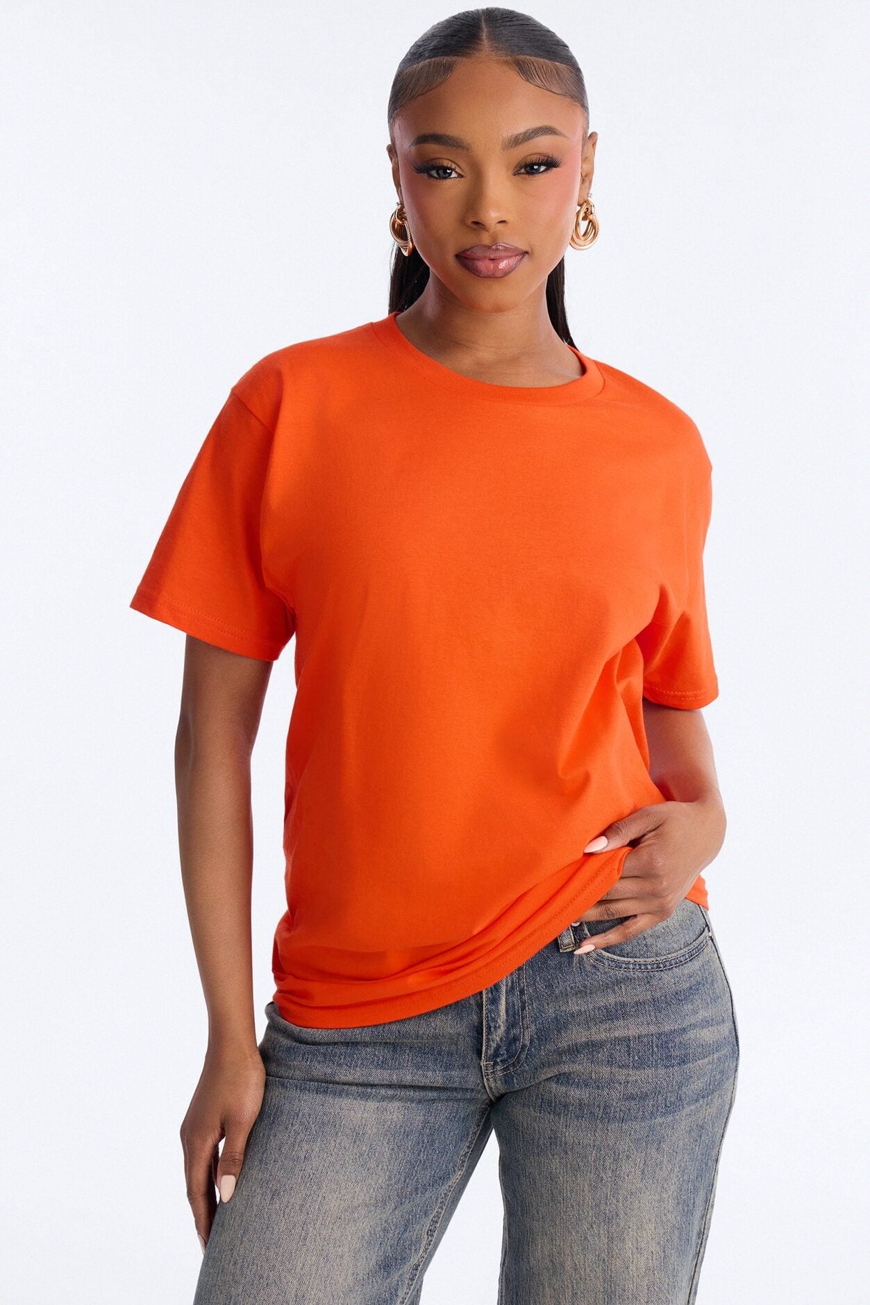 Your Everyday Oversized T Shirt - Orange image 1