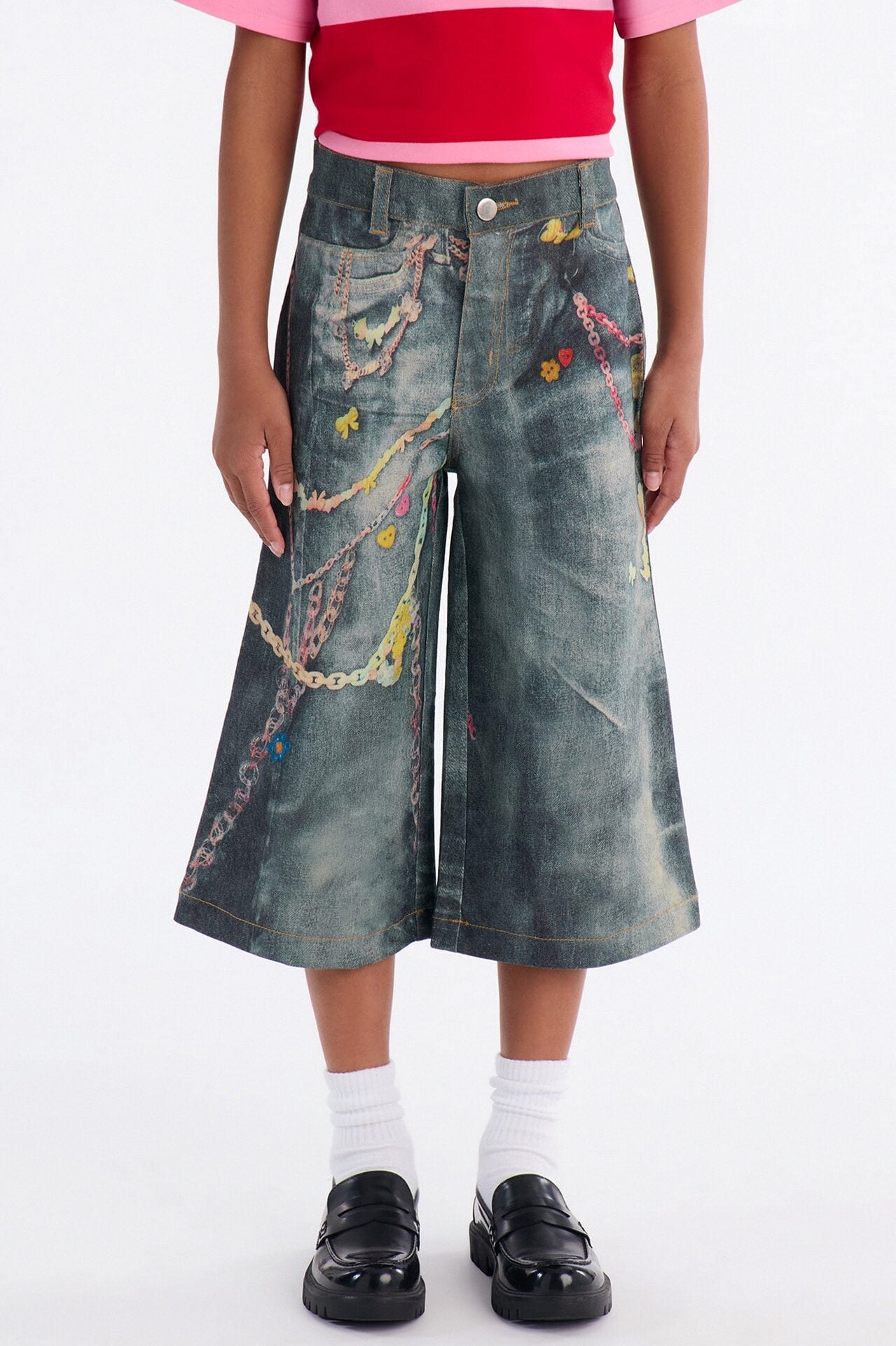 Mini Something New Jorts - Dark Wash image 1
