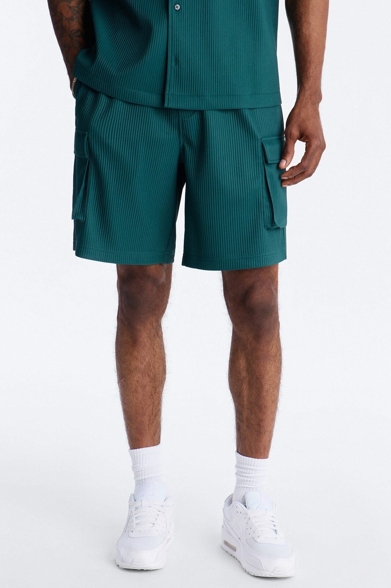 Show Up Relaxed Cargo Short - Teal image 1