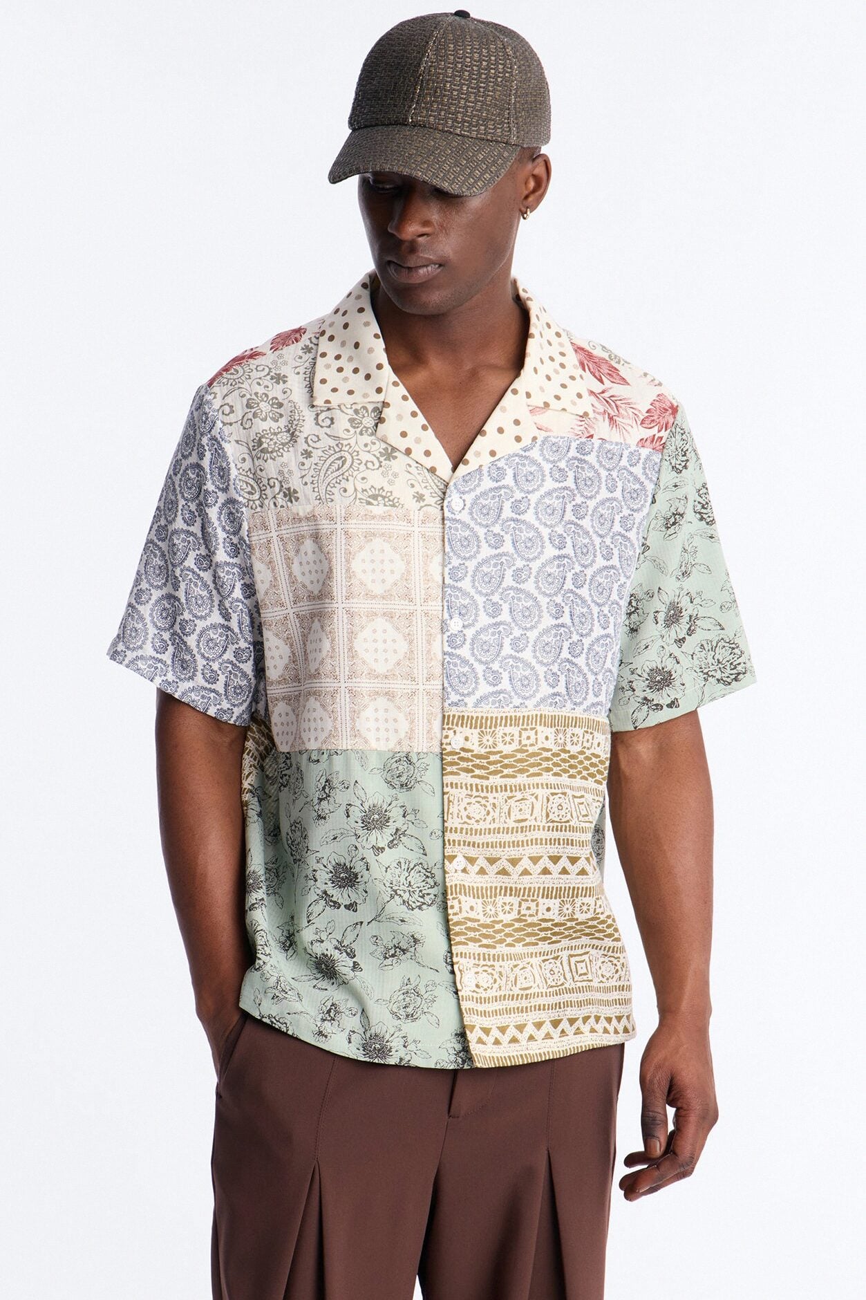 Horizon Cuban Collar Shirt - Multi Color image 1