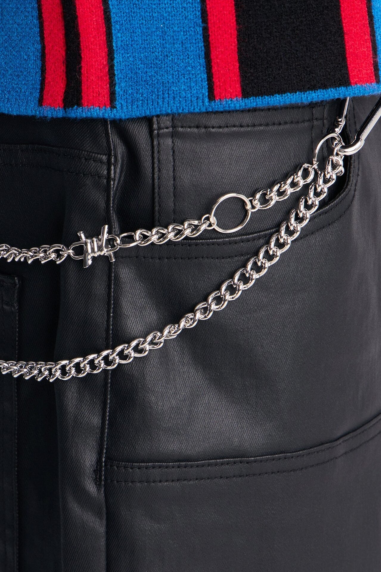 Barbed Wire Chain Belt - Silver image 1