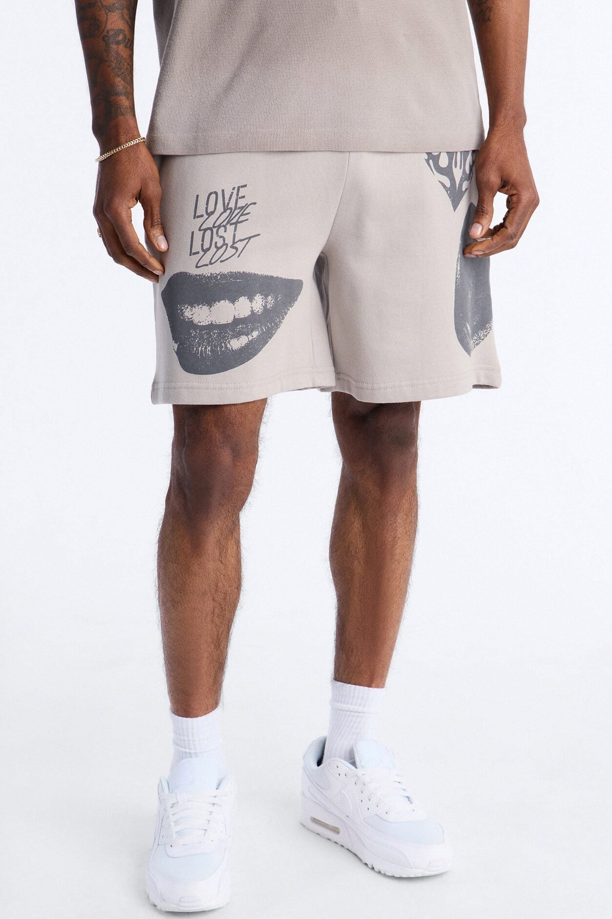 Love Lost Sweatshorts - Grey image 1
