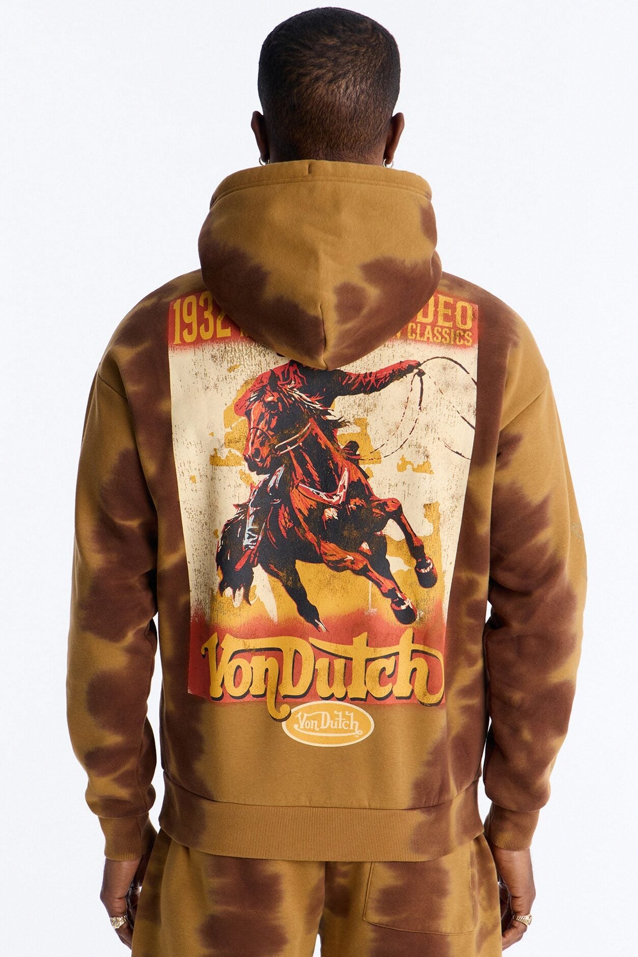 Von Dutch Ranch Most Wanted Hoodie - Brown image 1