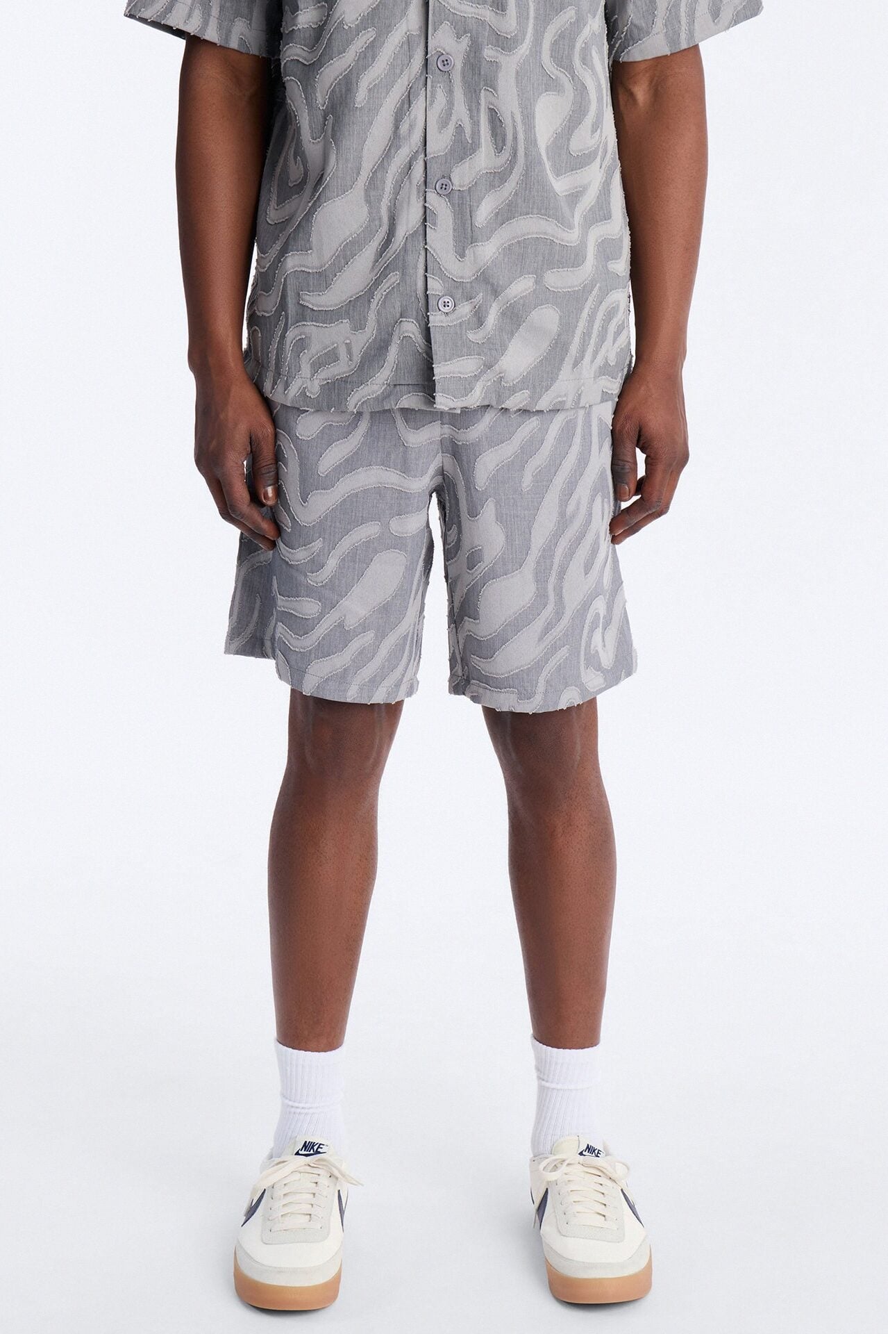 Relaxed Midnight Wave Short - Grey image 1