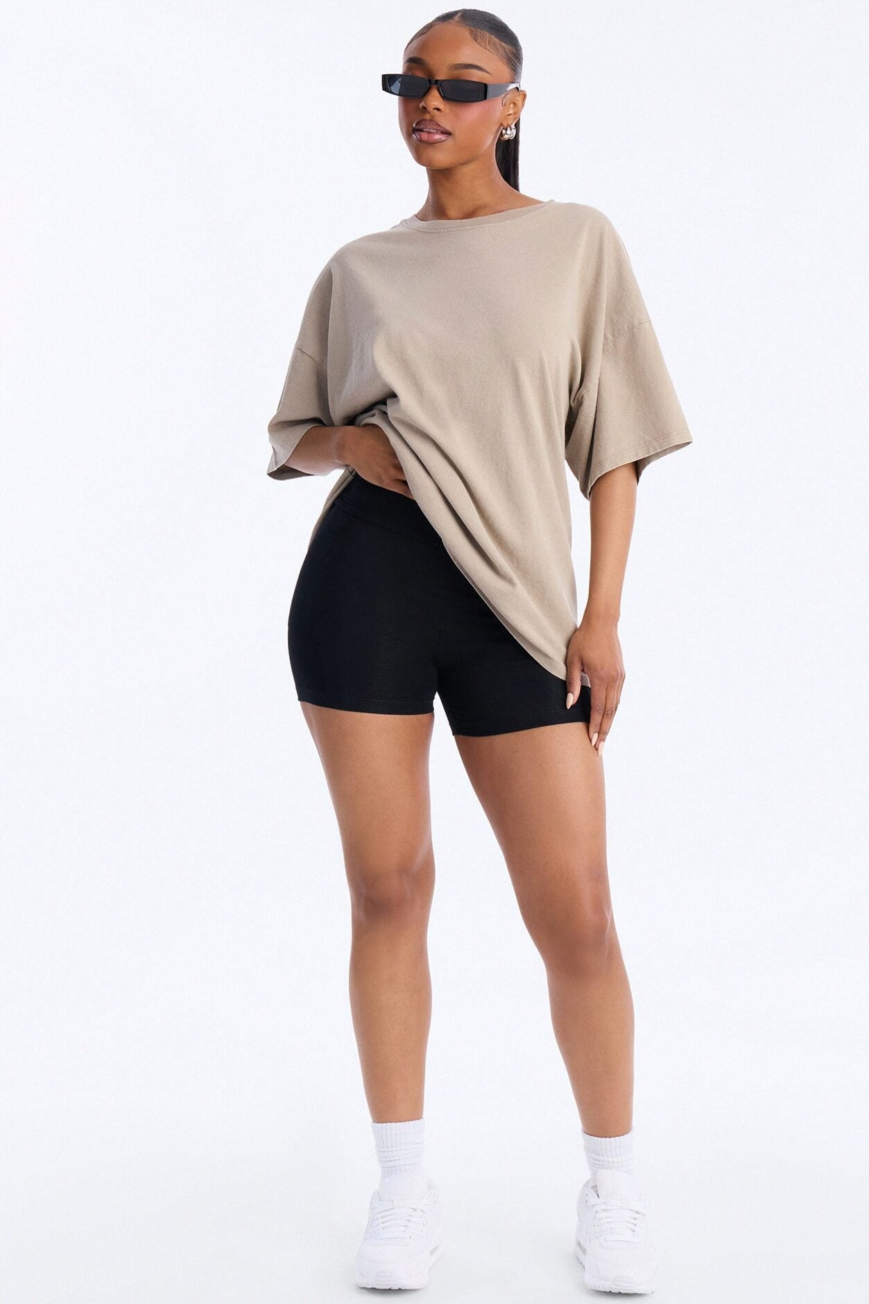 The Washed Oversized Tee - Olive image 1