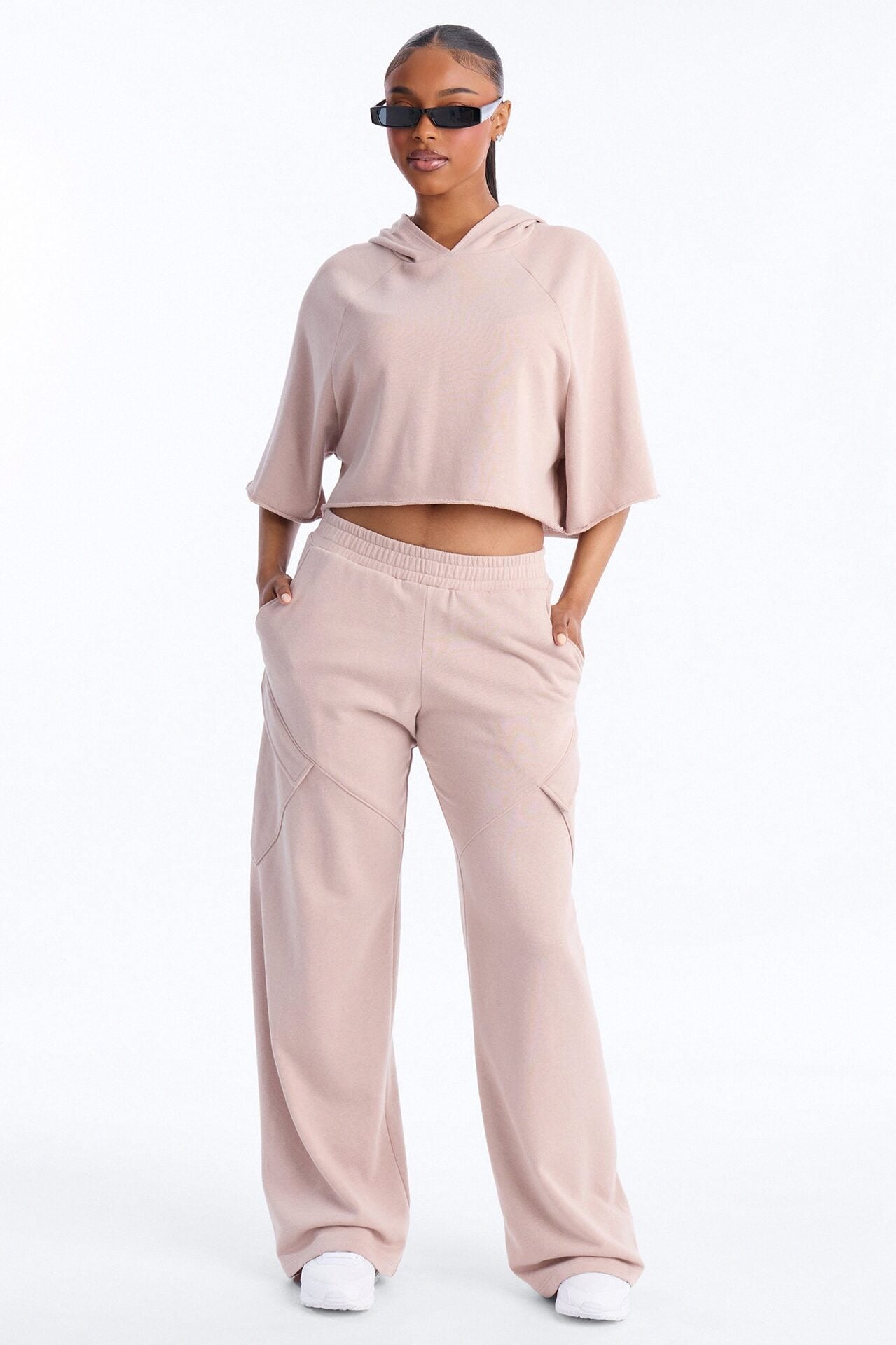 Easy Days French Terry Lounge Pant - Taupe image 1