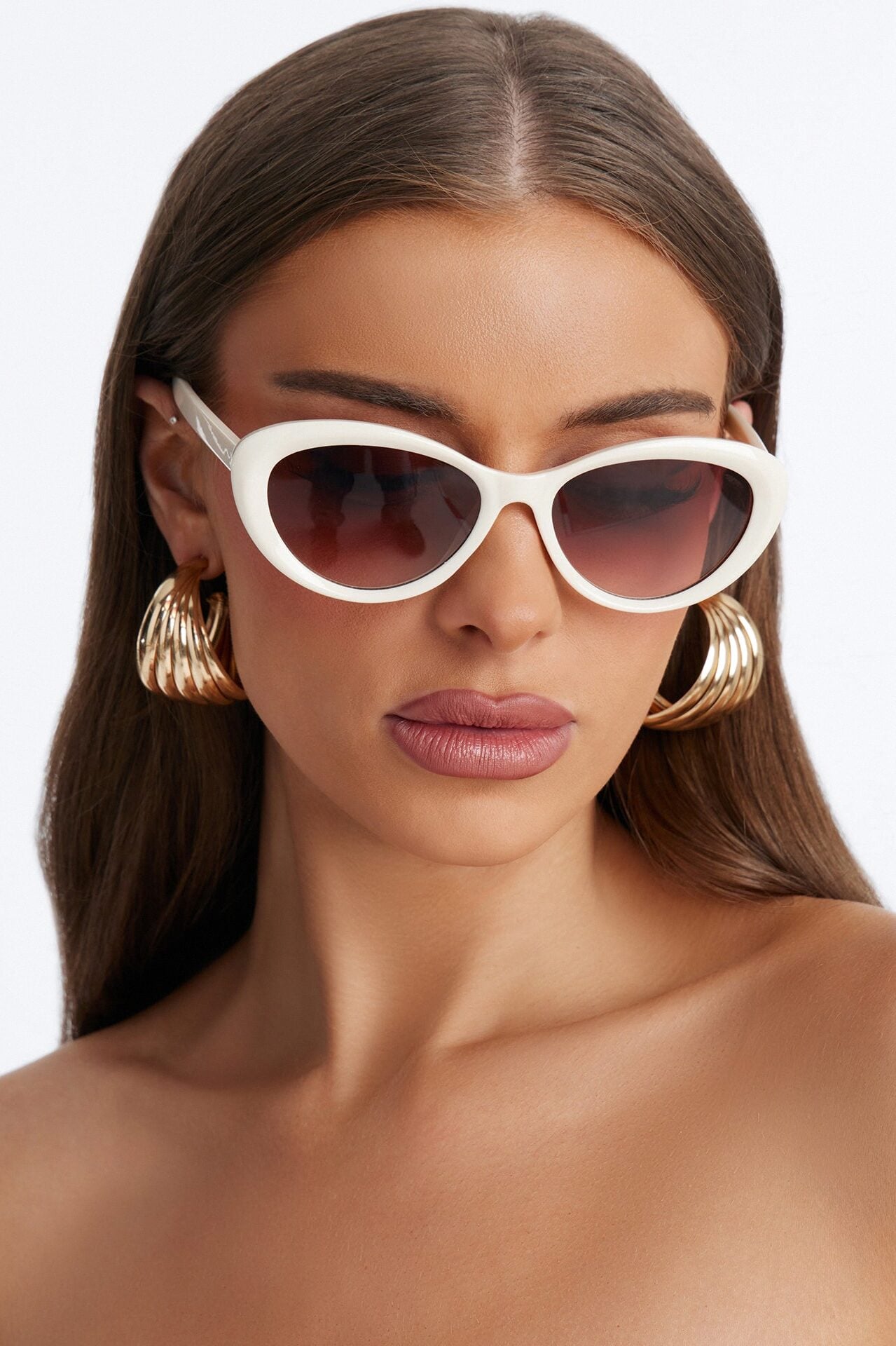 Chic Flick Sunglasses - Ivory image 1