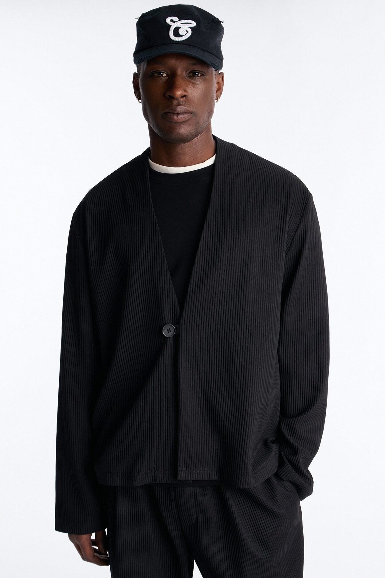 Show Up Shawl Collar Blazer - Black image 1