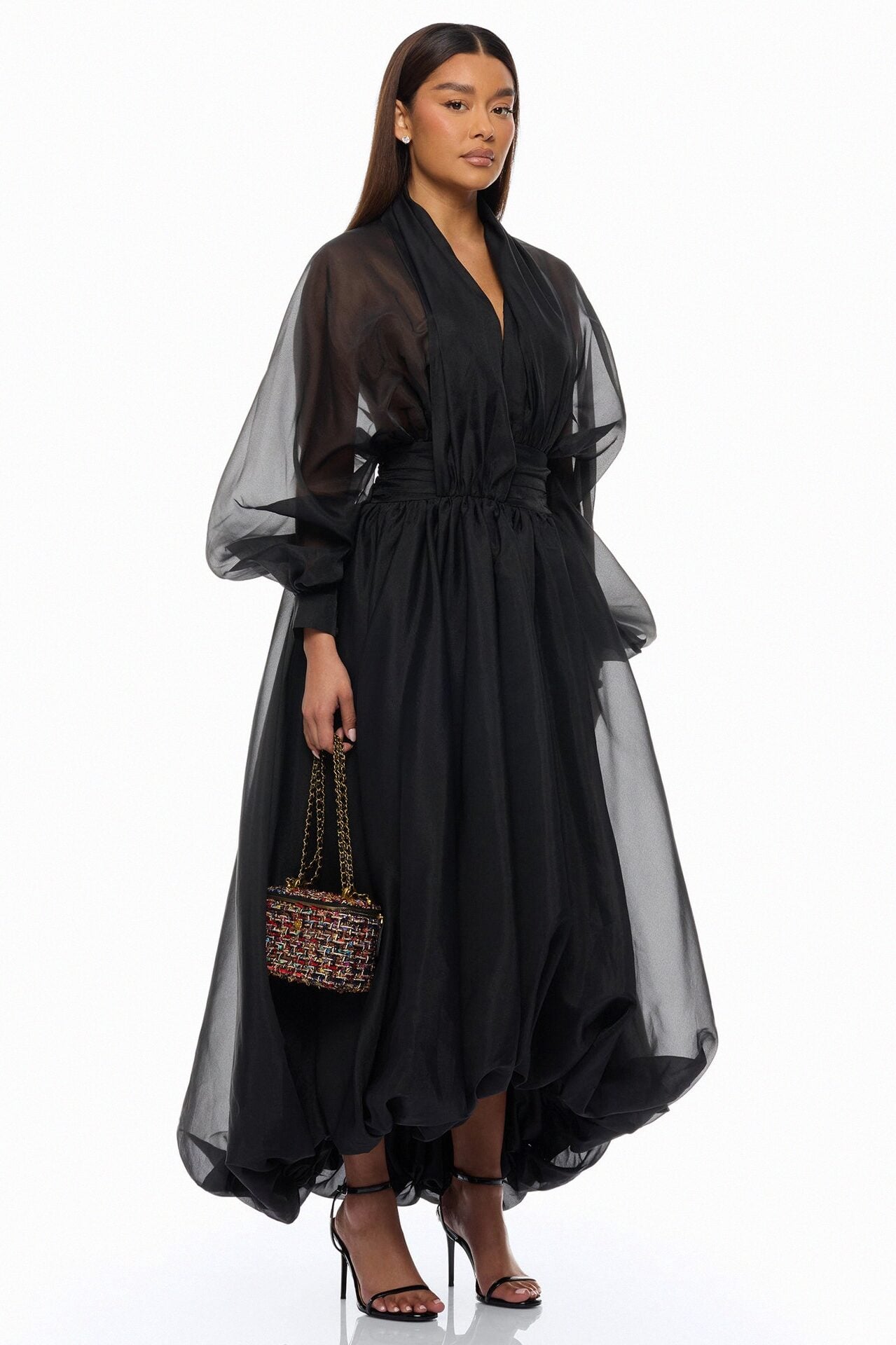 Muse Energy Taffeta Maxi Dress - Black image 1