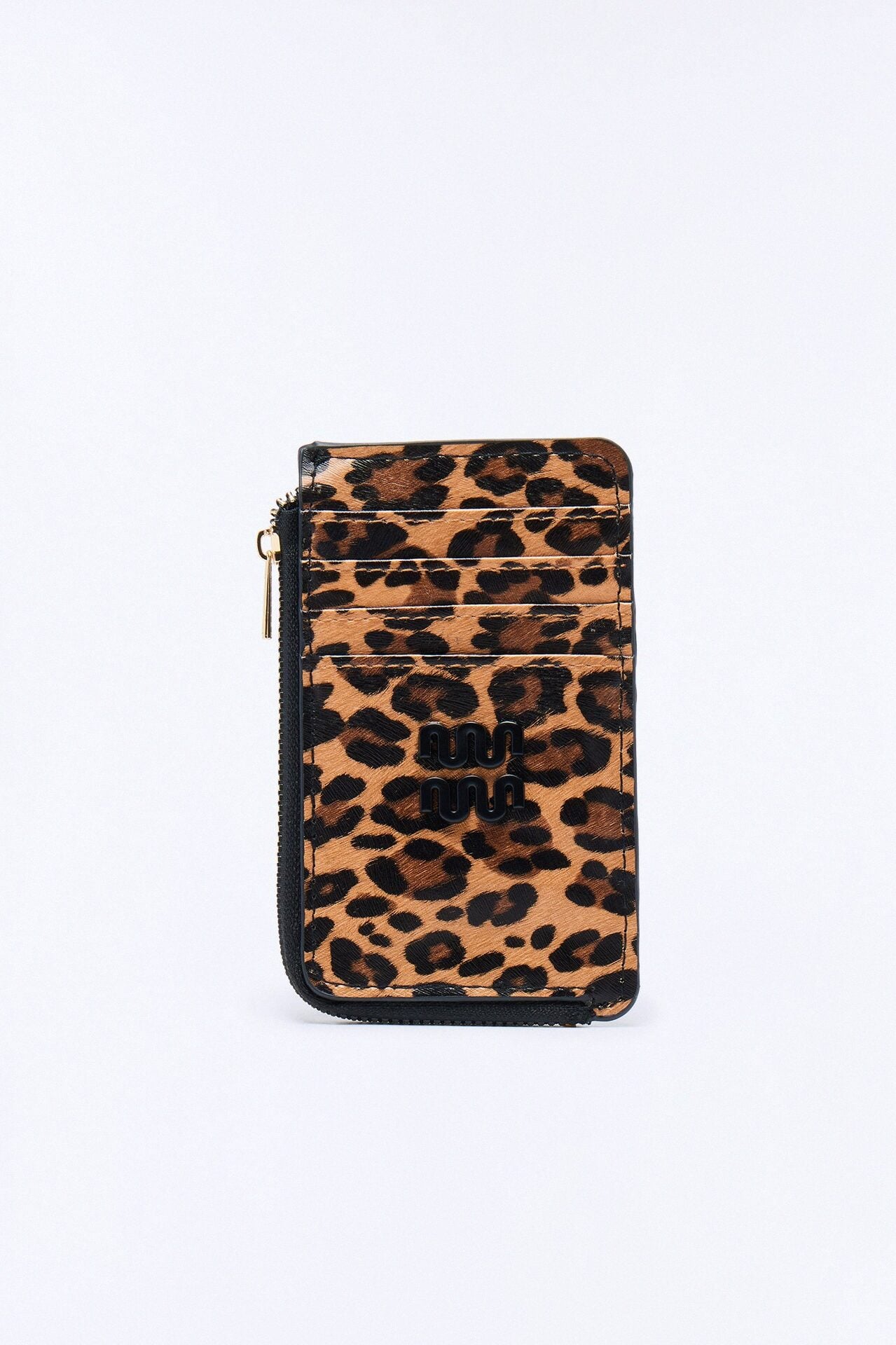 Wild Card Faux Leather Cardholder - Leopard image 1