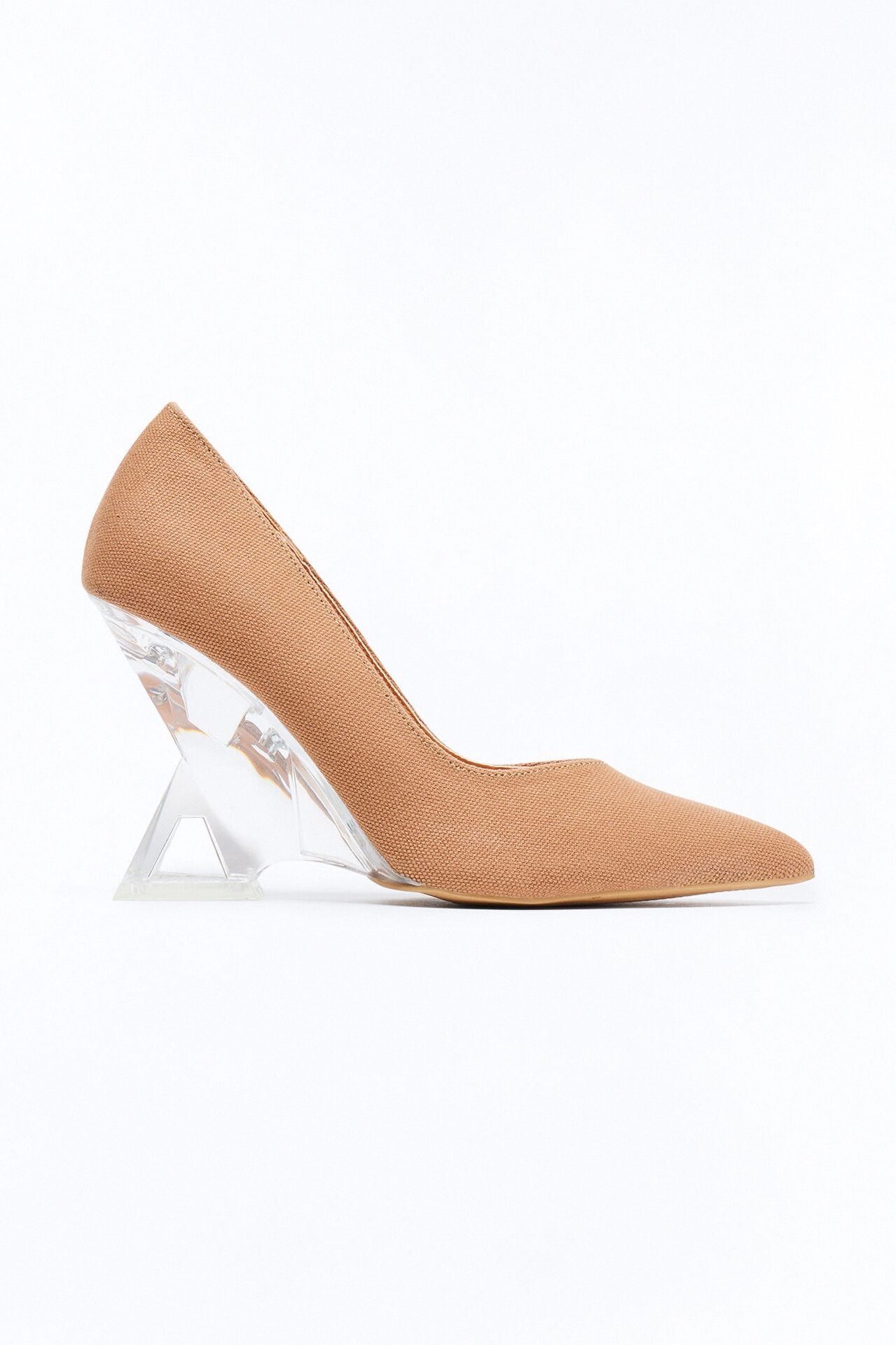 Devondra Clear Heel Pumps - Camel image 1